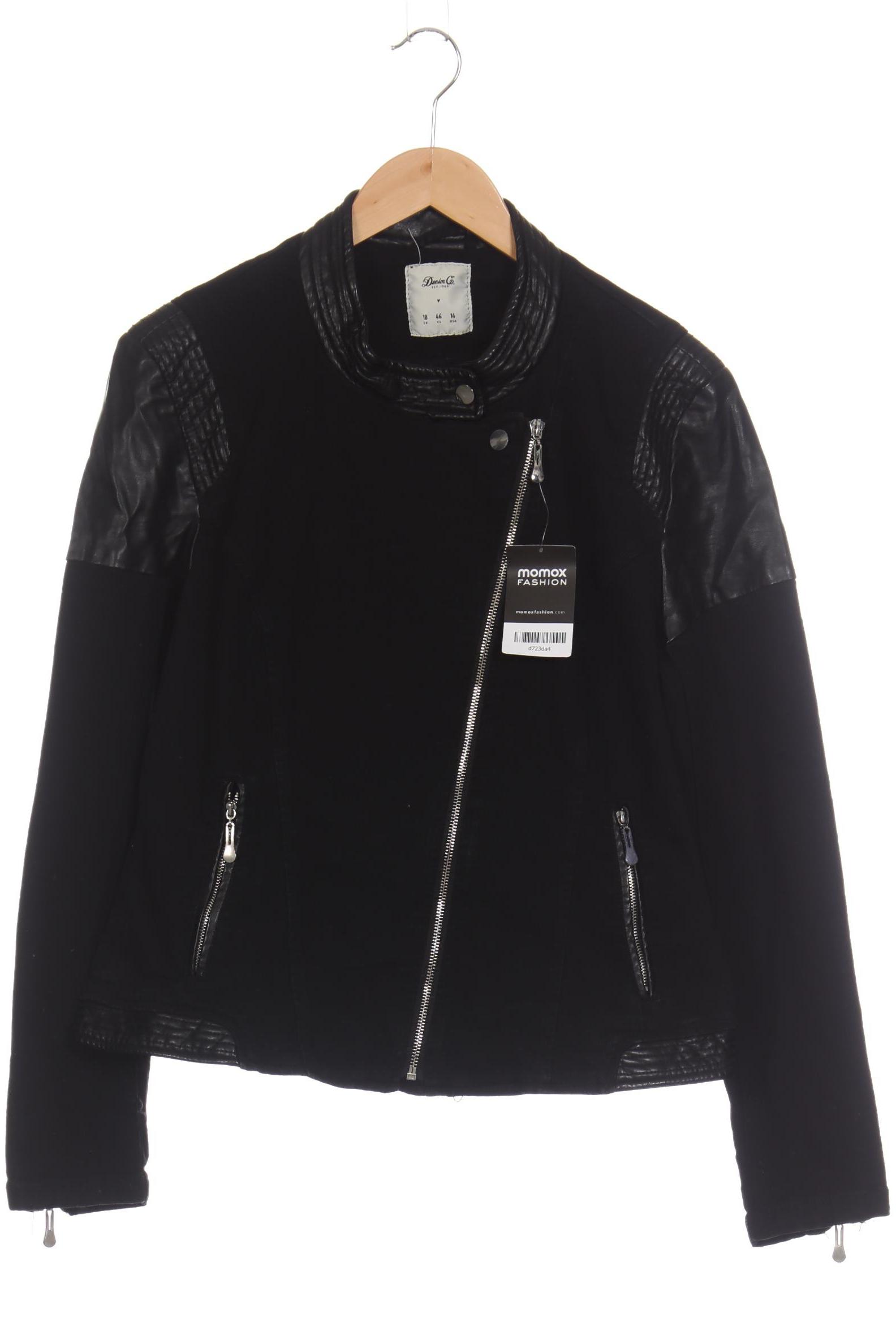 

Denim Co. Damen Jacke, schwarz, Gr. 46