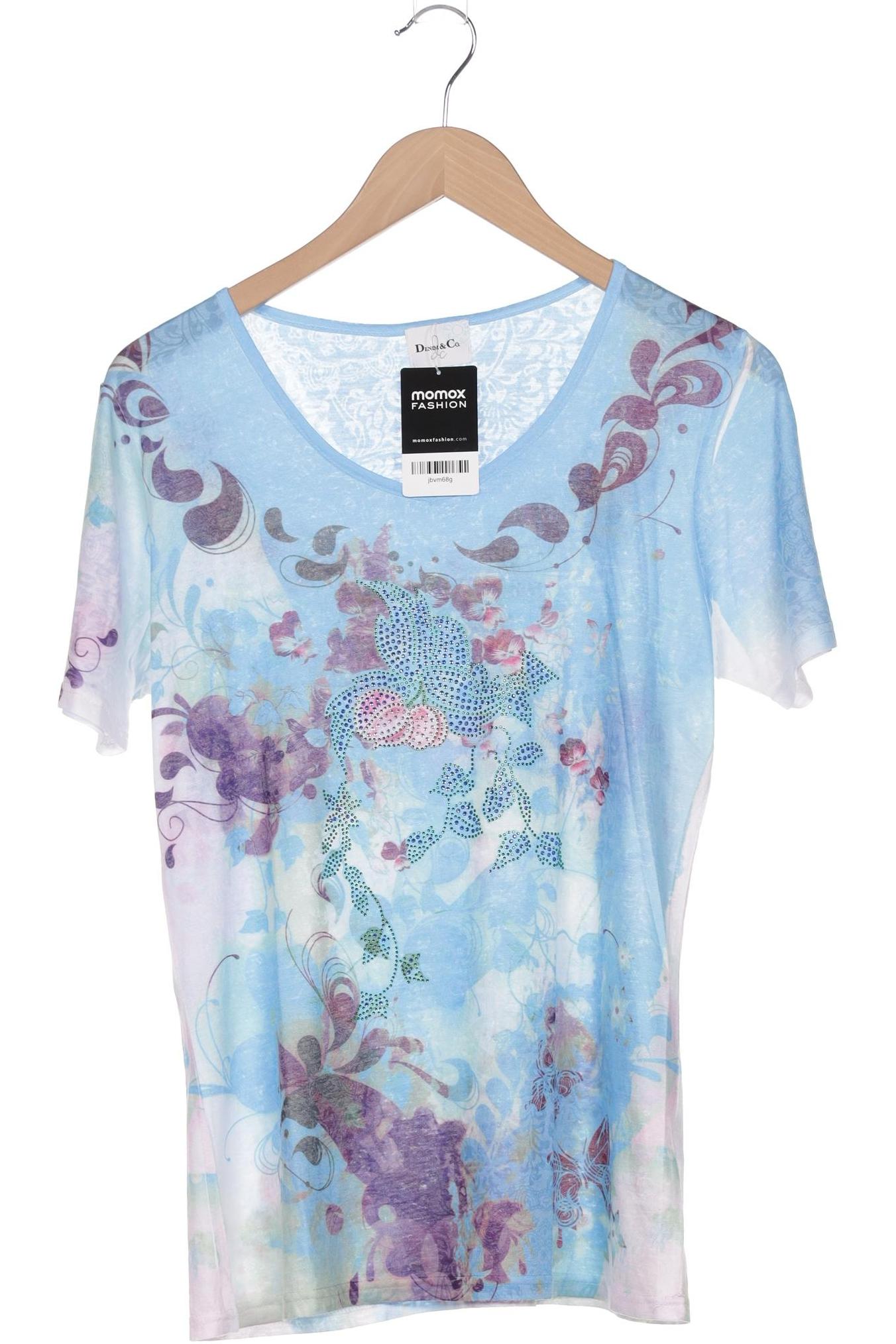 

Denim & Co. Damen T-Shirt, blau, Gr. 40
