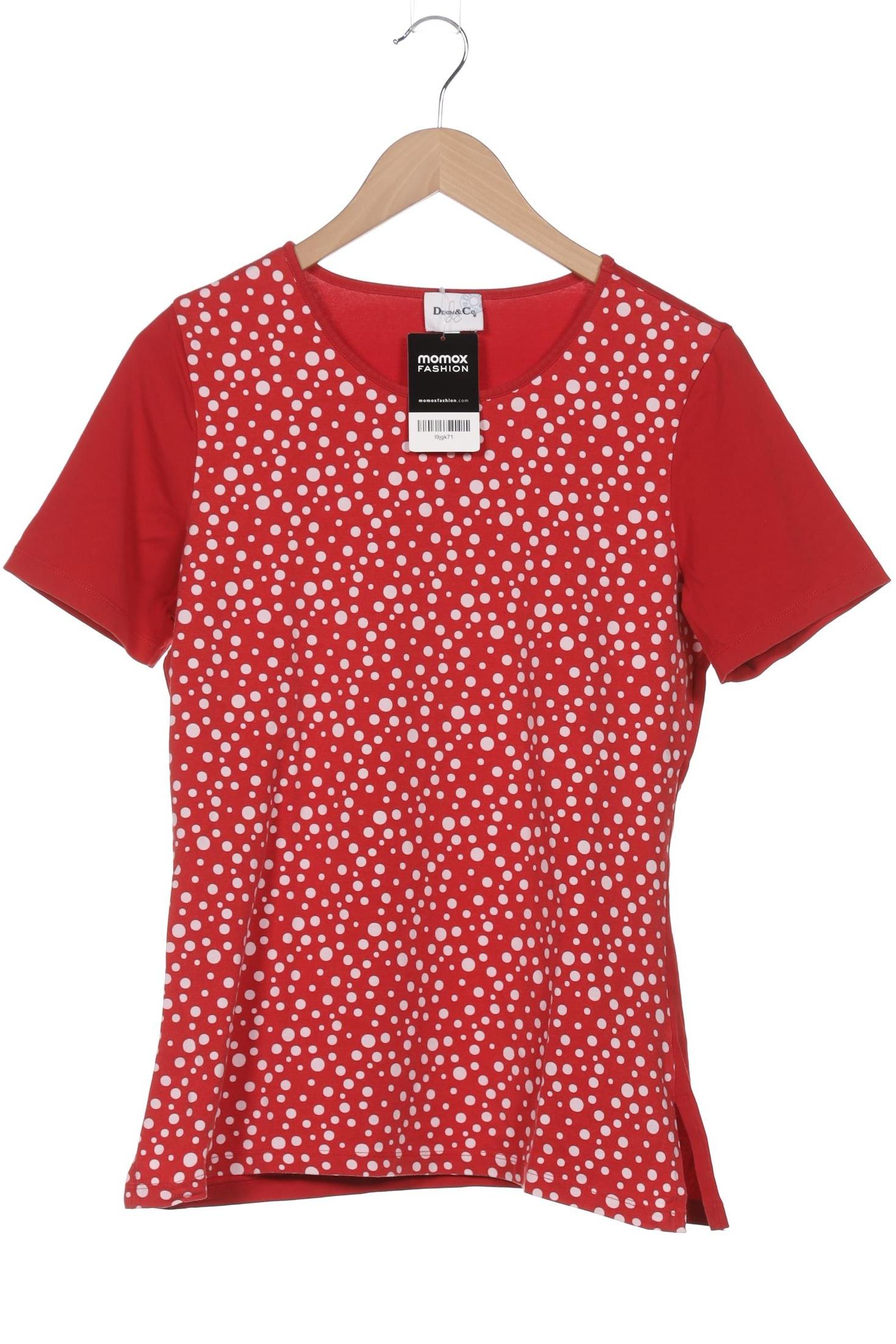 

Denim & Co. Damen T-Shirt, rot, Gr. 40
