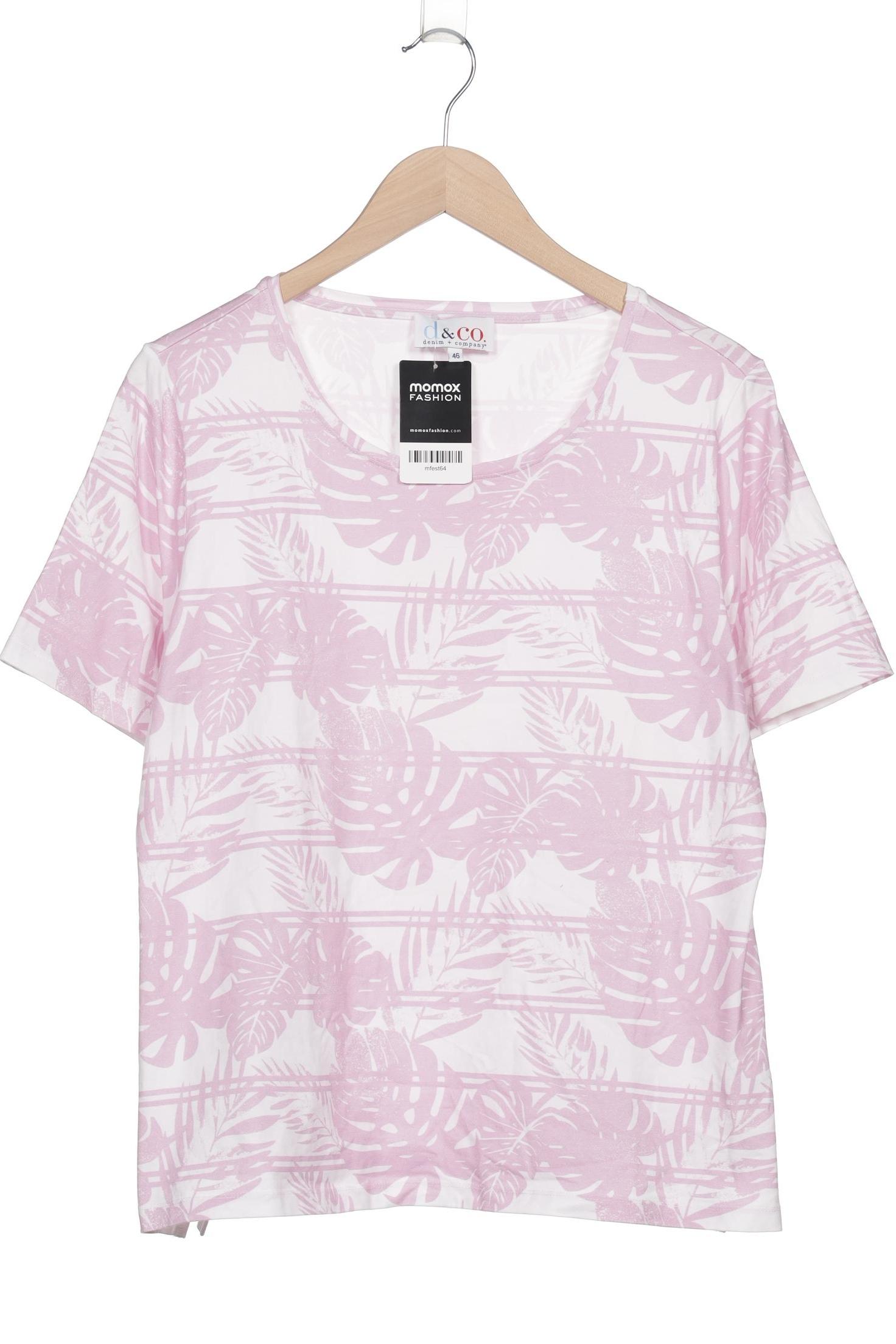 

Denim & Co. Damen T-Shirt, pink, Gr. 46