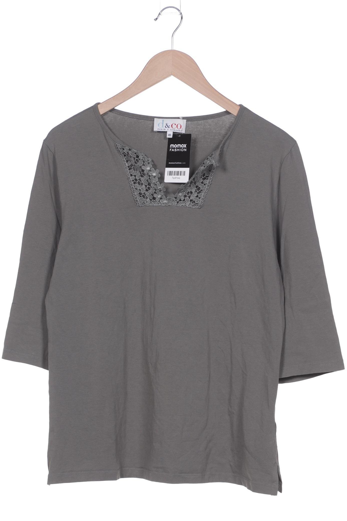 

Denim Co. Damen Langarmshirt, grün, Gr. 46