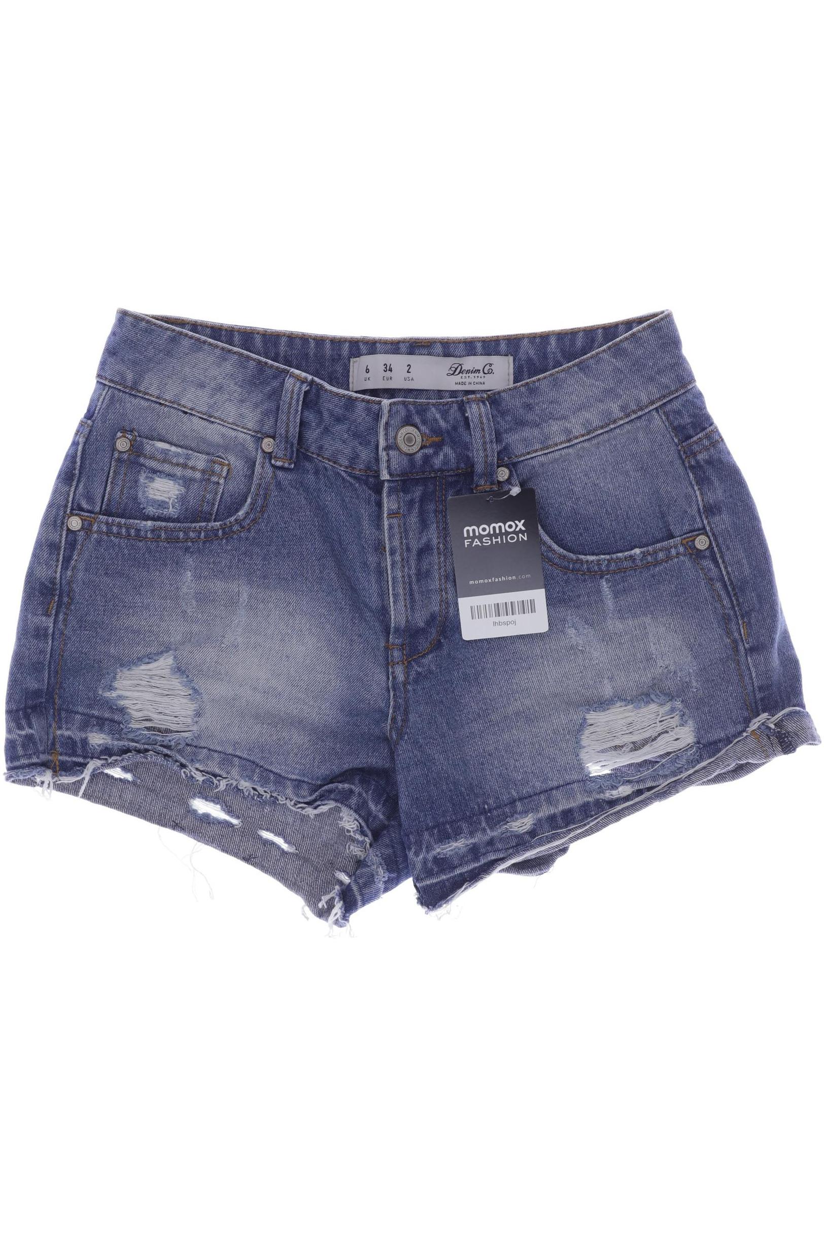 

Denim & Co. Damen Shorts, blau, Gr. 34