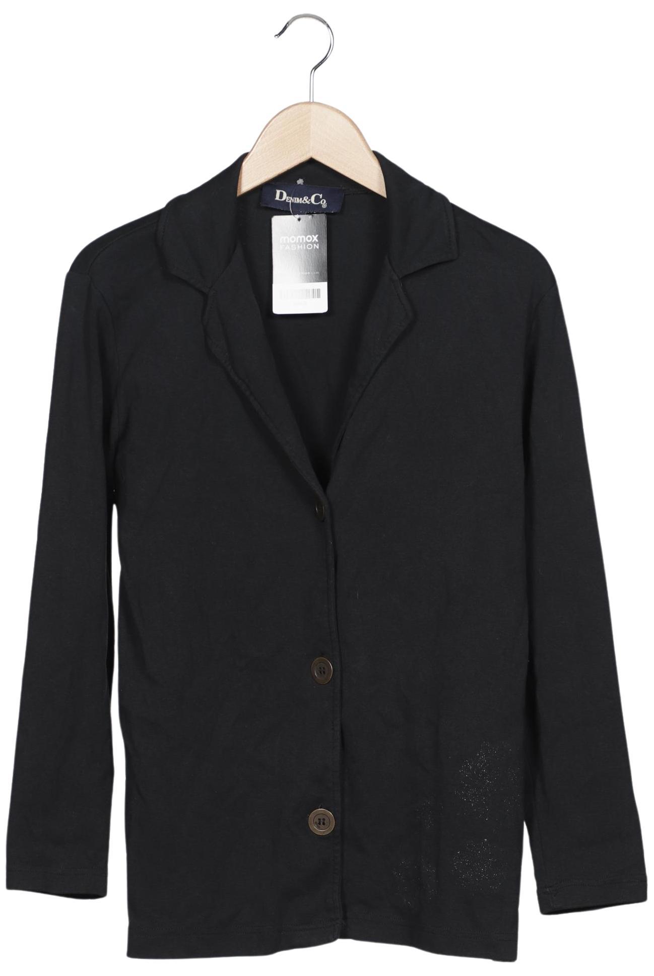 

Denim & Co. Damen Strickjacke, schwarz, Gr. 38