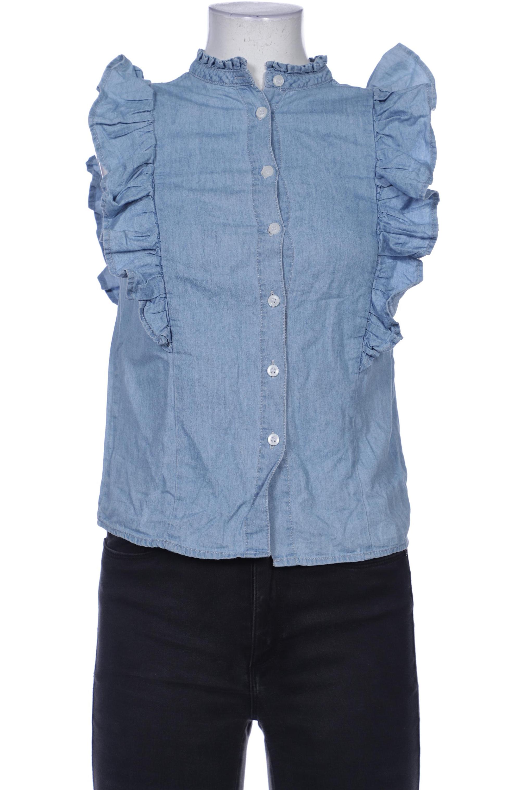 

Denim & Co. Damen Bluse, blau, Gr. 32