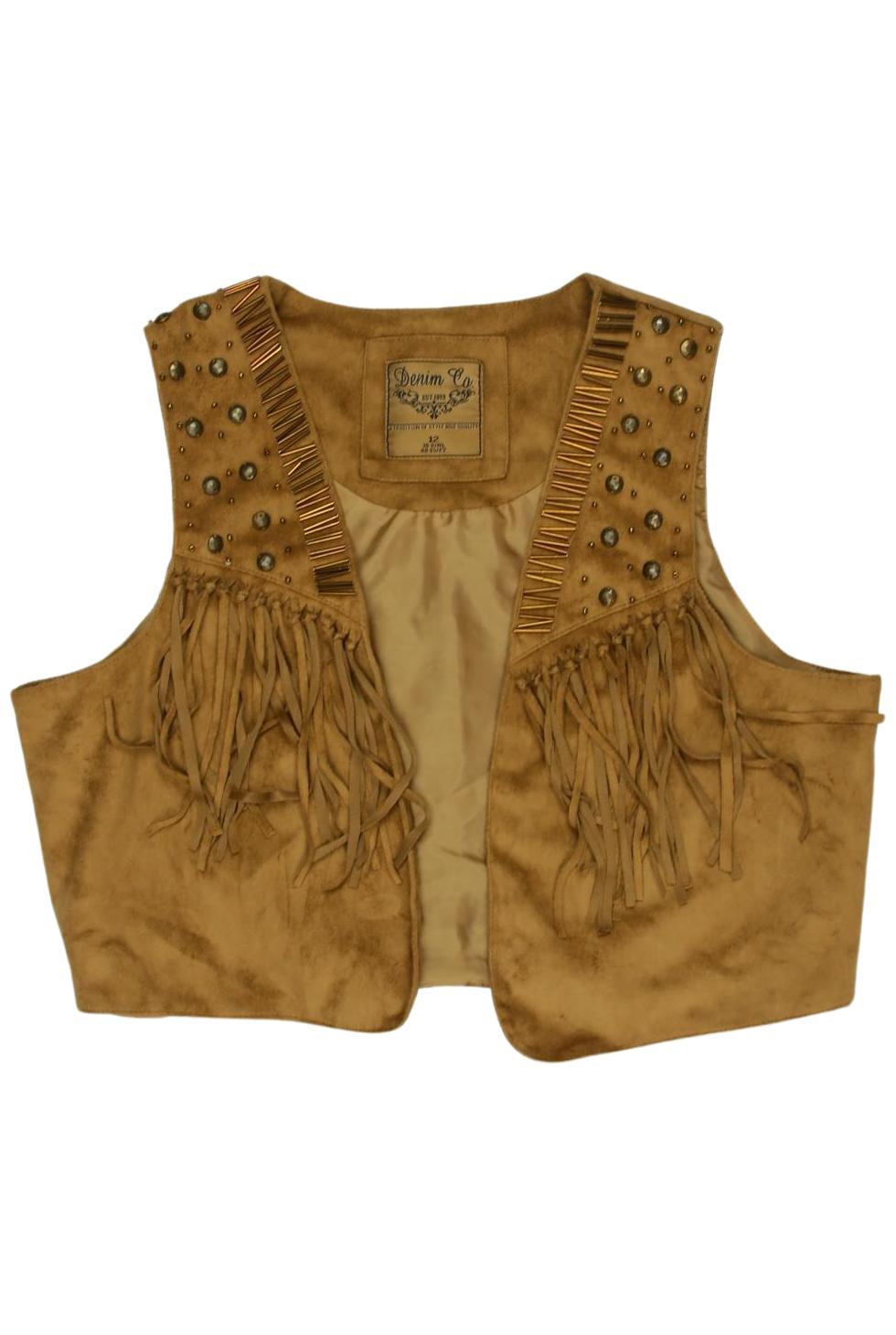 

Denim Co. Damen Weste, braun, Gr. 38