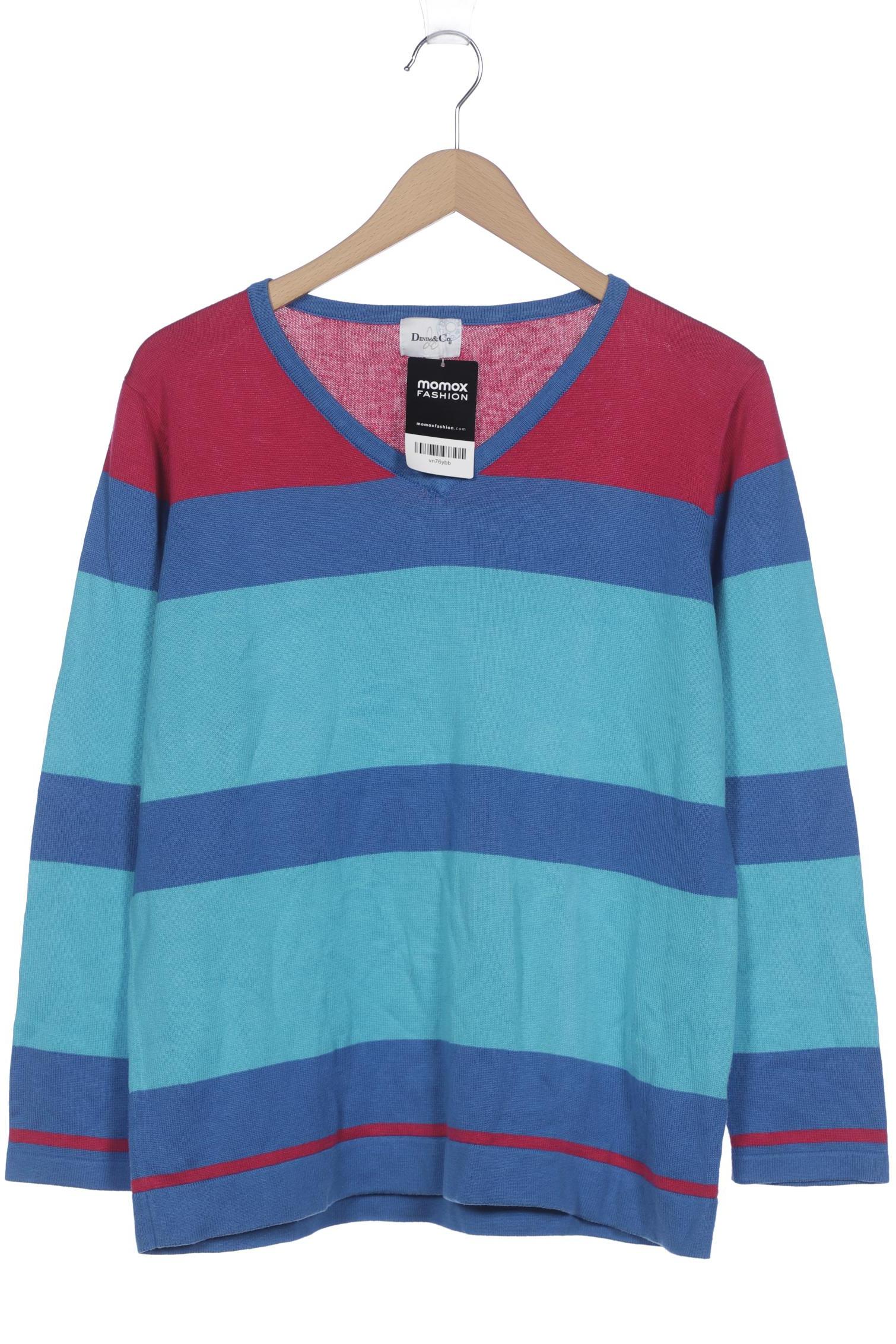 

Denim & Co. Damen Pullover, blau, Gr. 44
