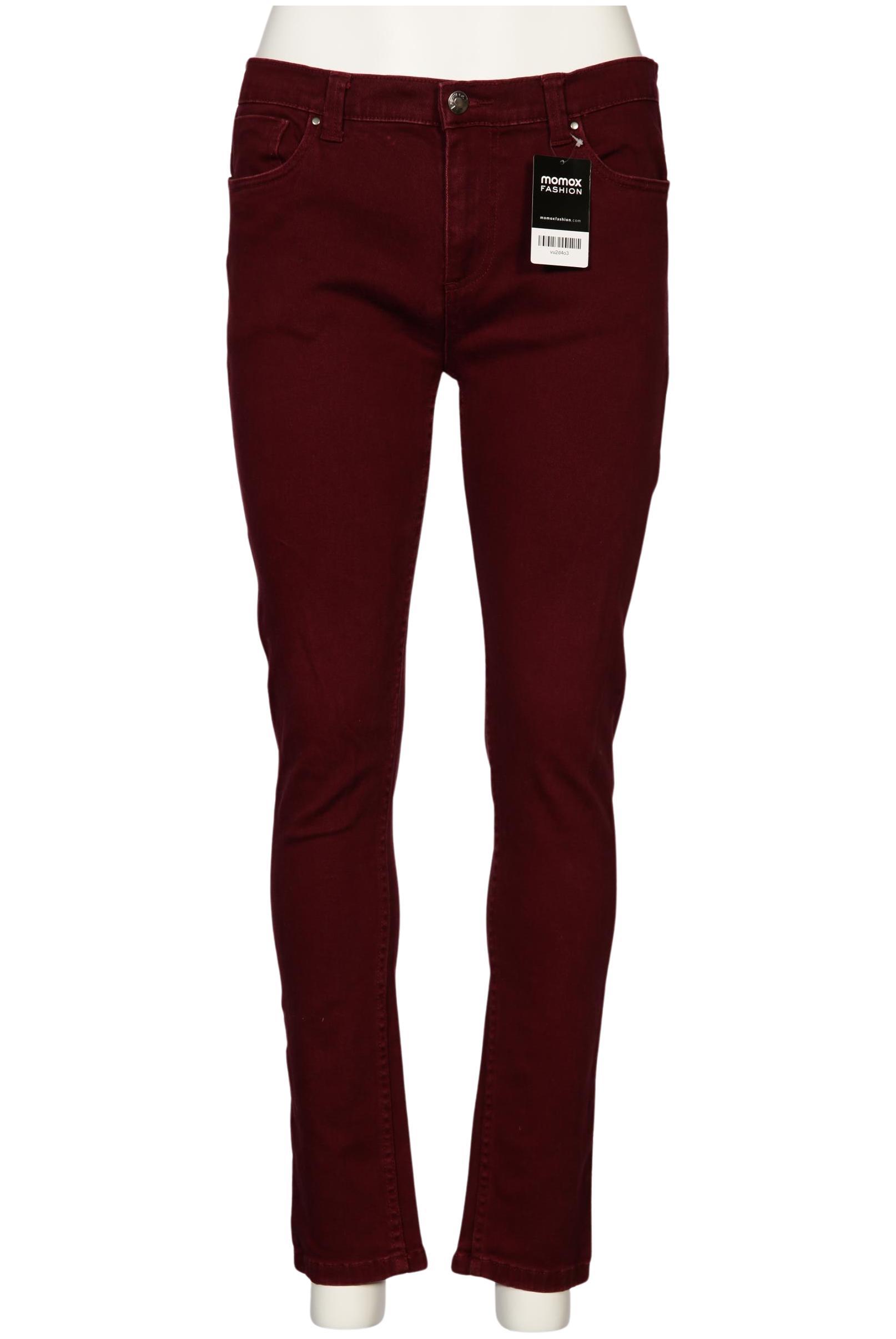 

Denim & Co. Damen Jeans, bordeaux, Gr. 33