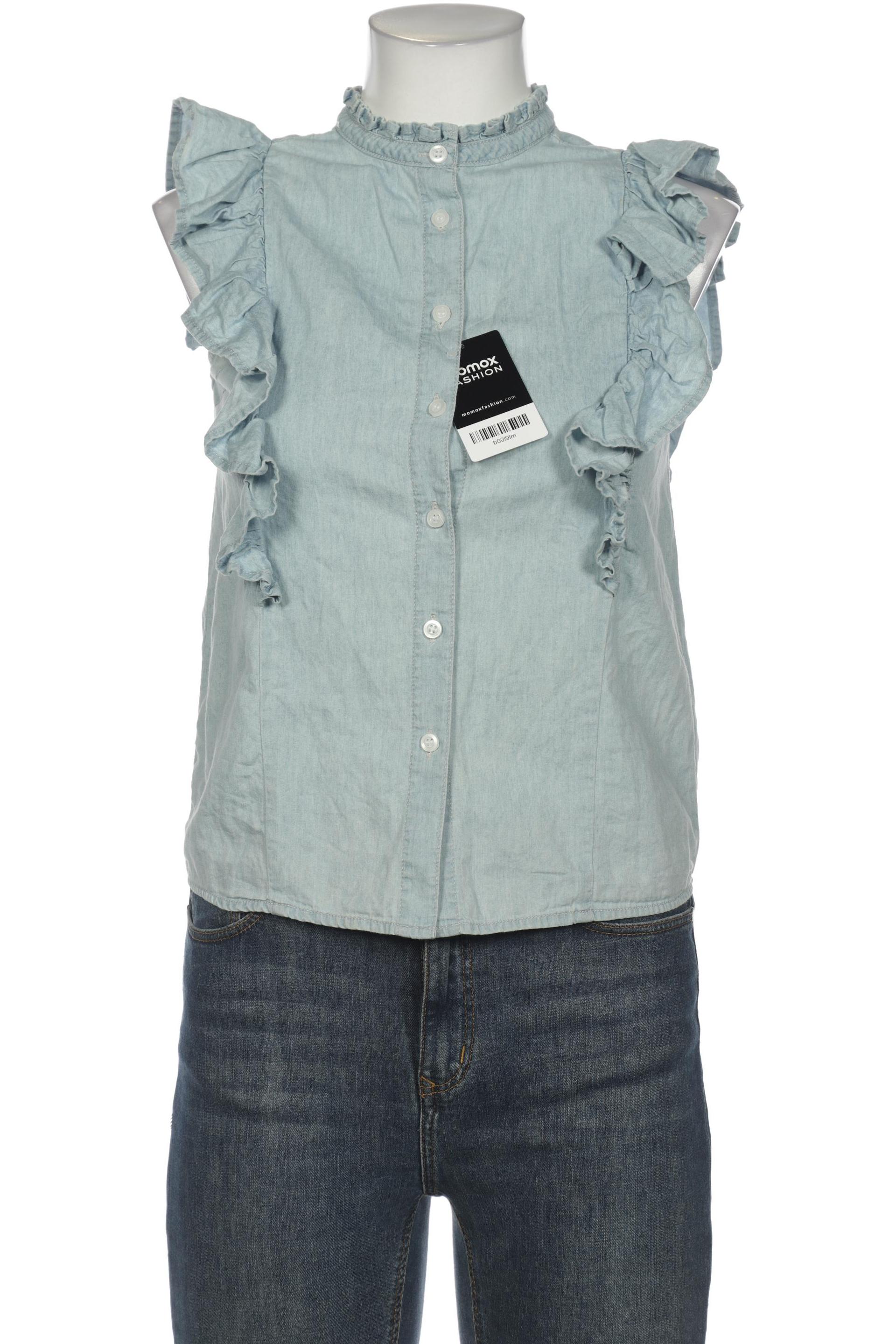 

Denim & Co. Damen Bluse, hellblau, Gr. 36