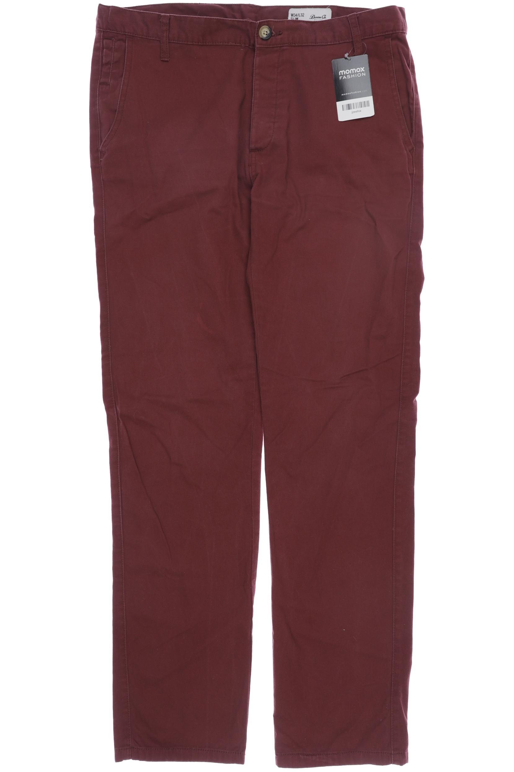 

Denim Co. Herren Stoffhose, rot, Gr. 34