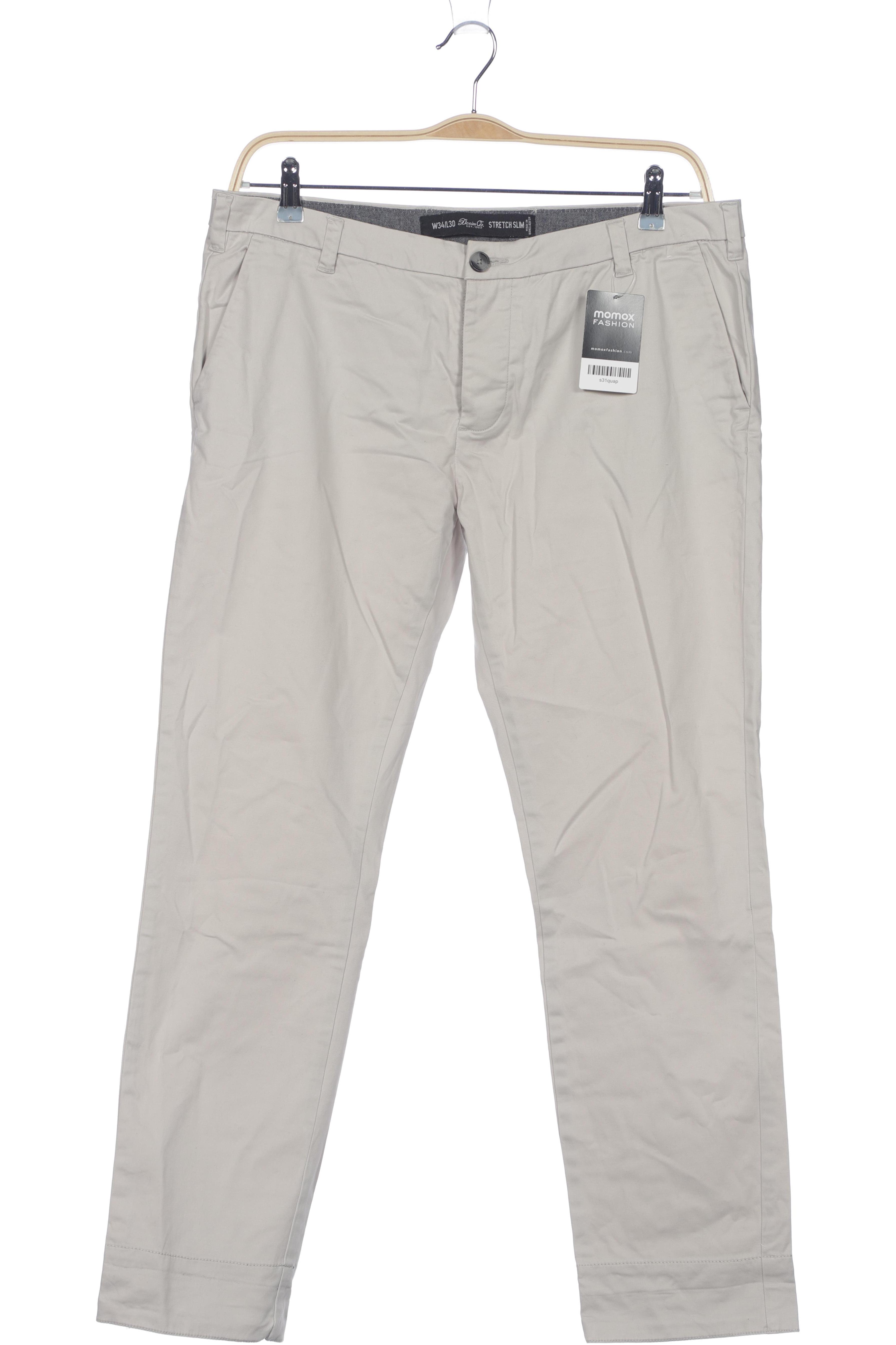 

Denim & Co. Herren Stoffhose, beige, Gr. 34