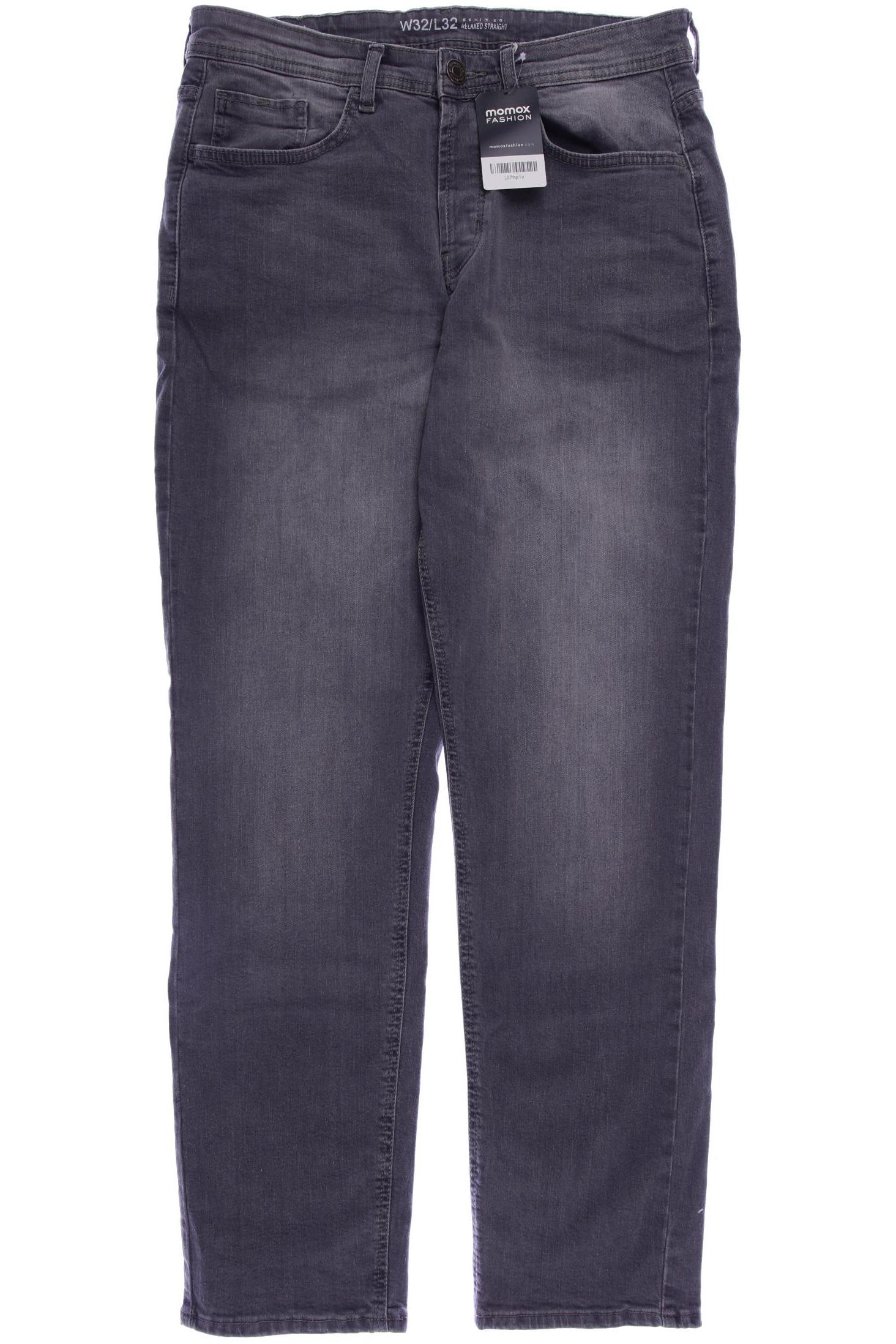

Denim & Co. Herren Jeans, grau, Gr. 32
