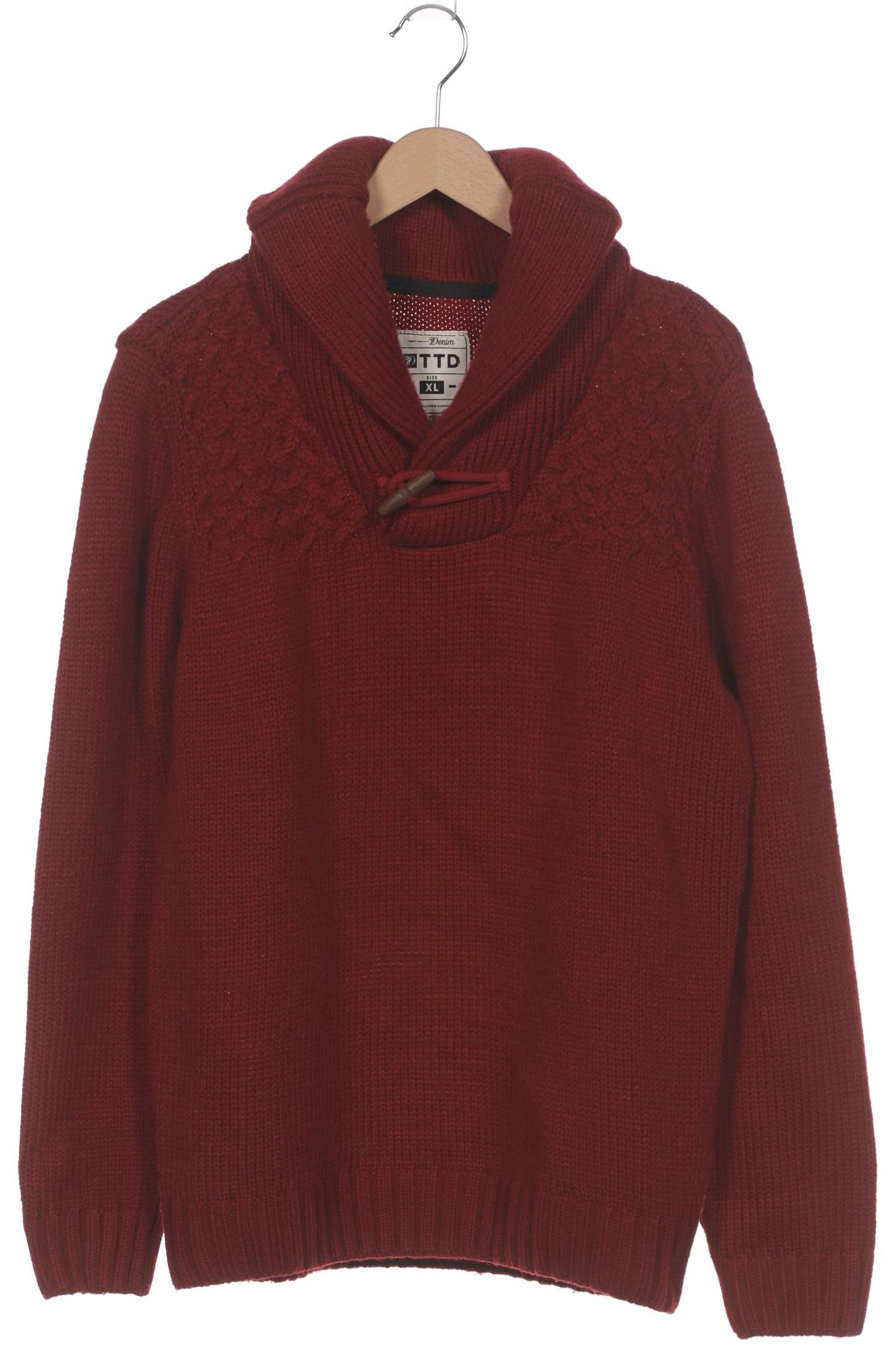 

Denim Co. Herren Pullover, bordeaux, Gr. 54