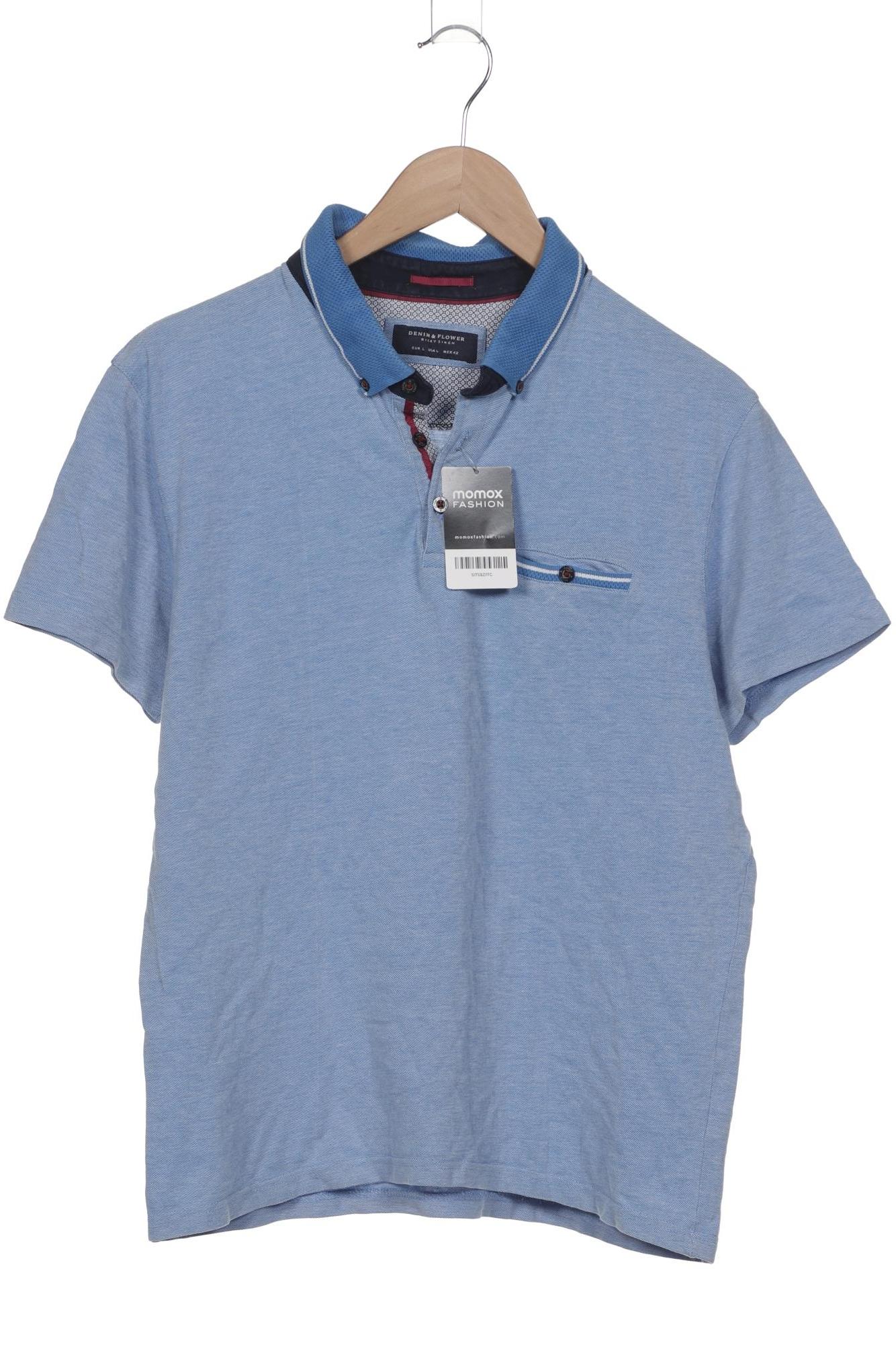 

Denim Co. Herren Poloshirt, blau, Gr. 52