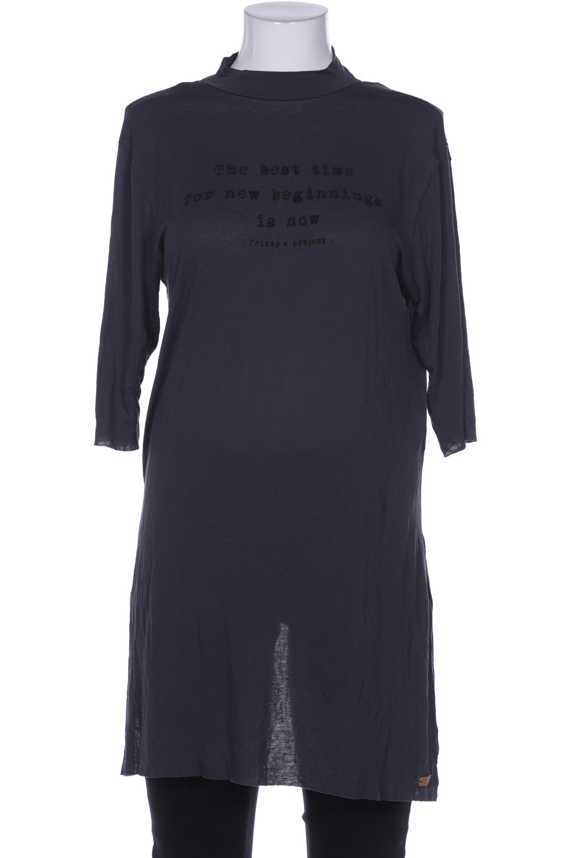 

Denim Project Damen Langarmshirt, grau, Gr. 42