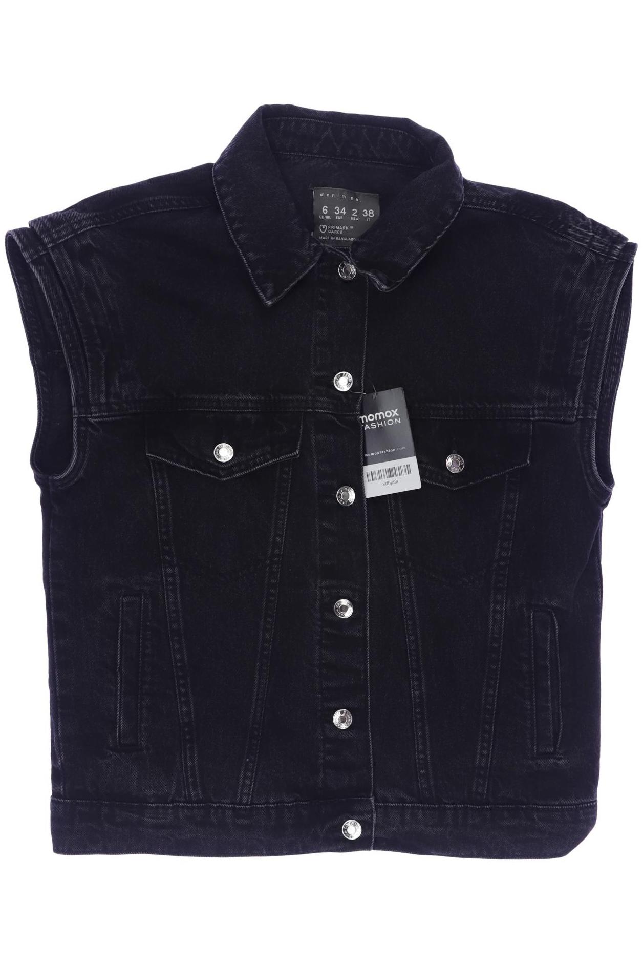 

Denim Project Damen Weste, schwarz, Gr. 34