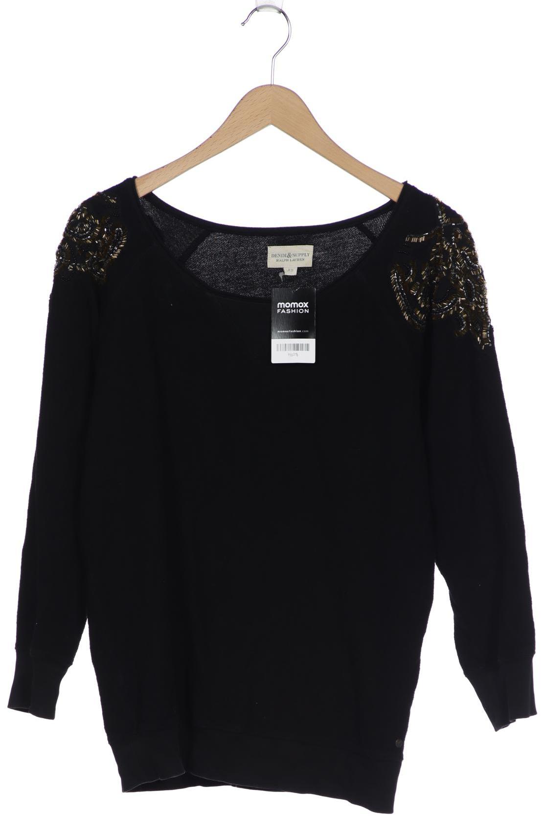 

Denim & Supply by Ralph Lauren Damen Sweatshirt, schwarz, Gr. 34