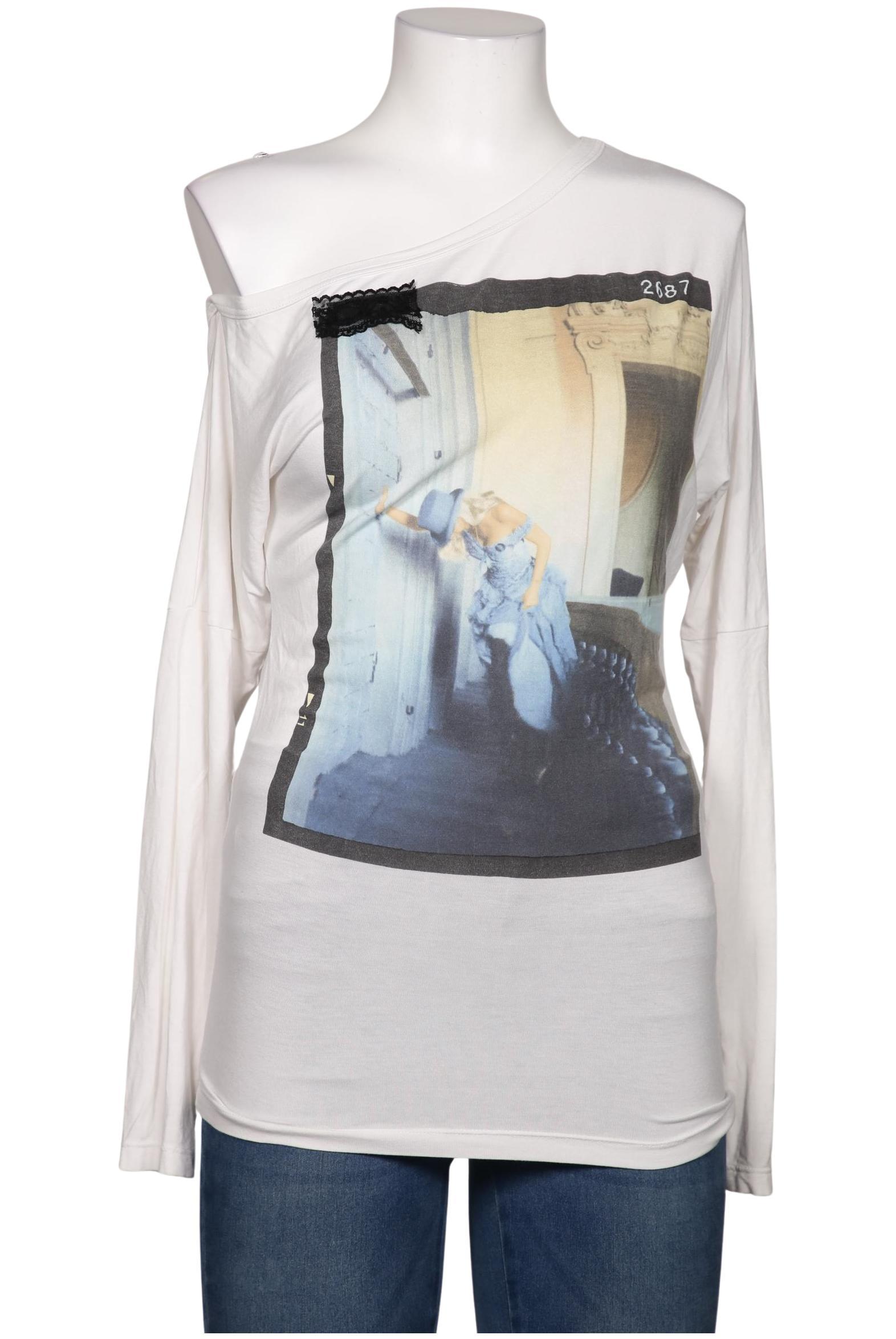 

Denny Rose Damen Langarmshirt, weiß, Gr. 38