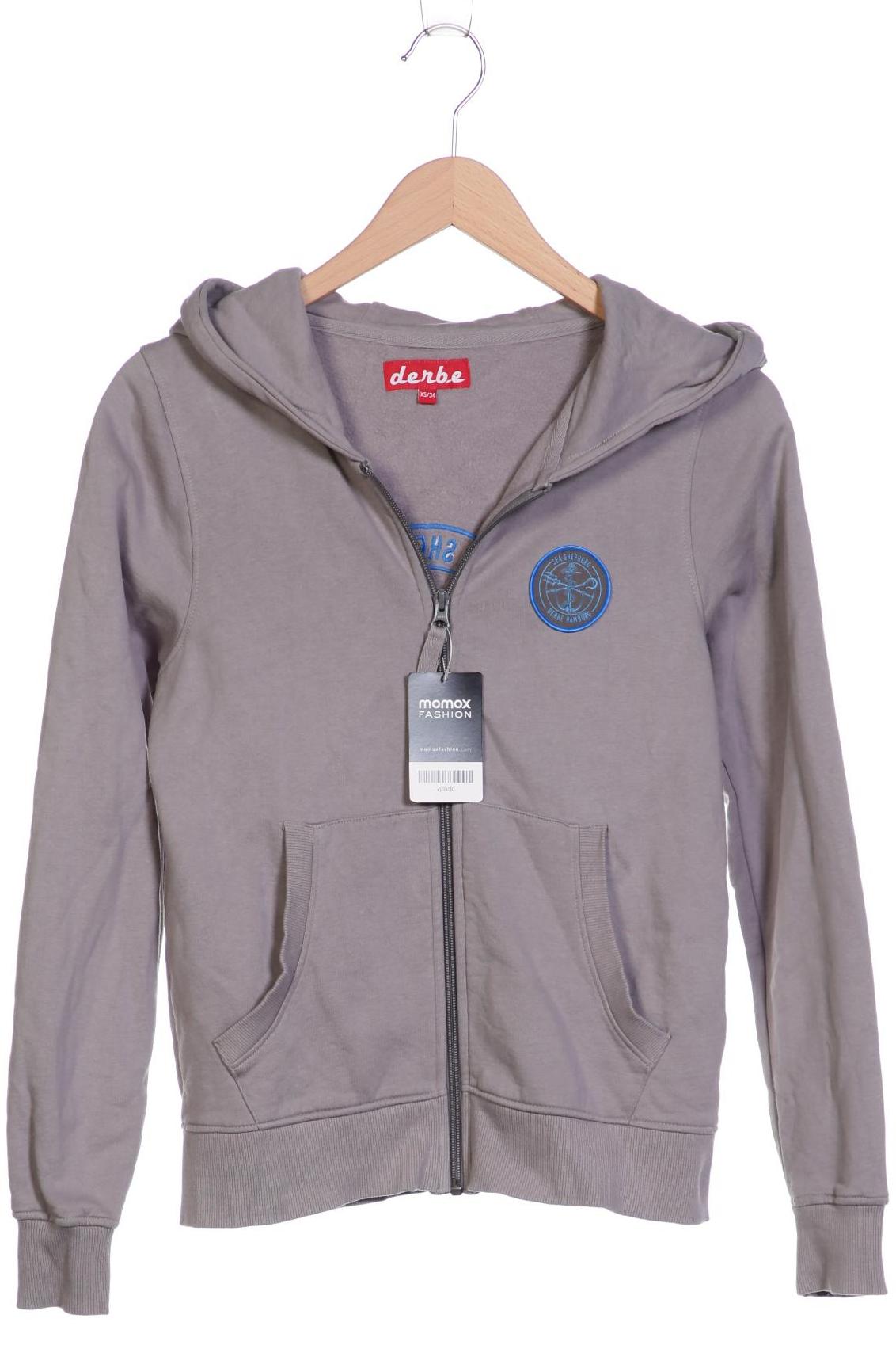 

Derbe Damen Kapuzenpullover, grau