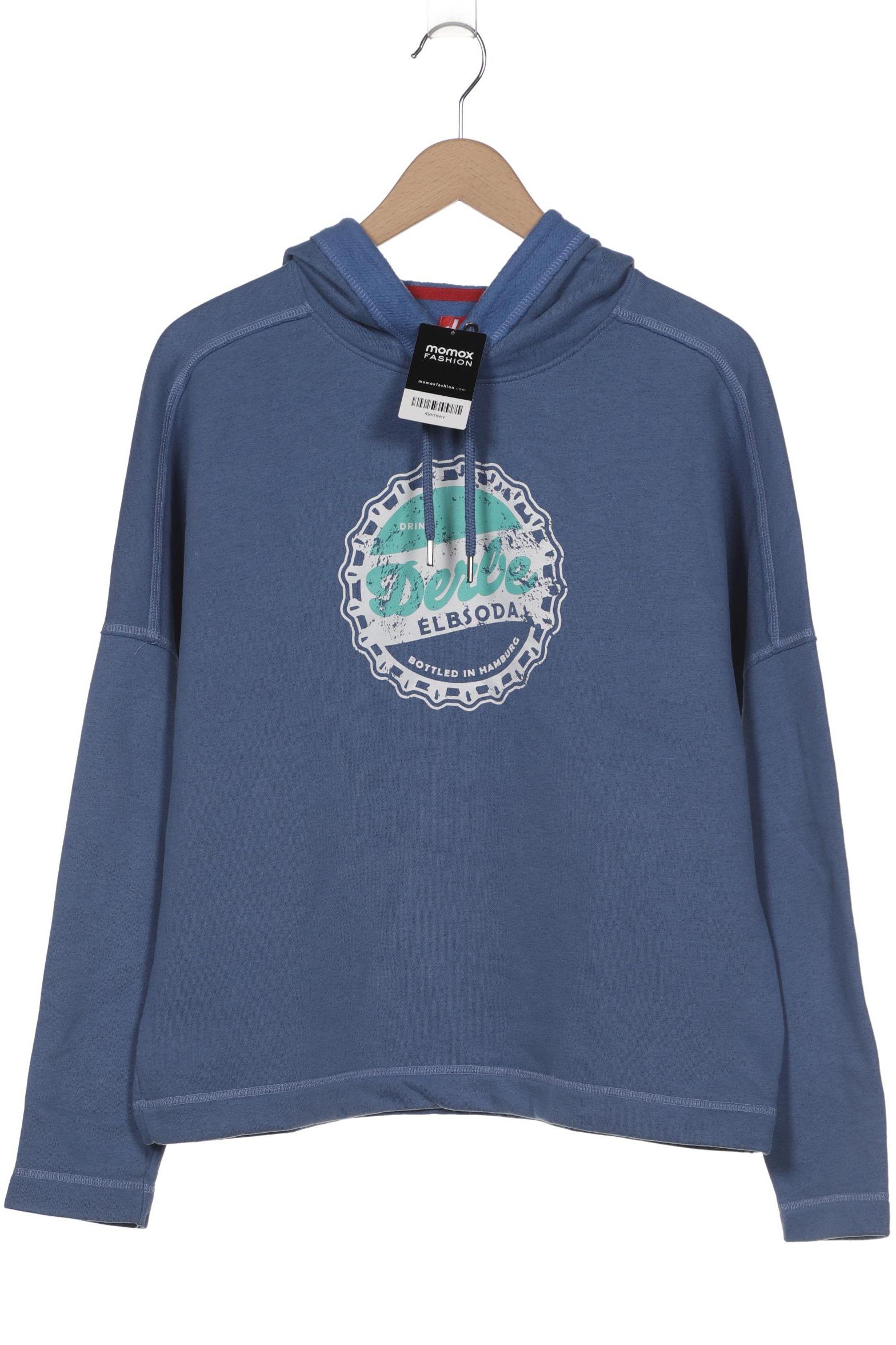 

Derbe Damen Kapuzenpullover, blau, Gr. 42