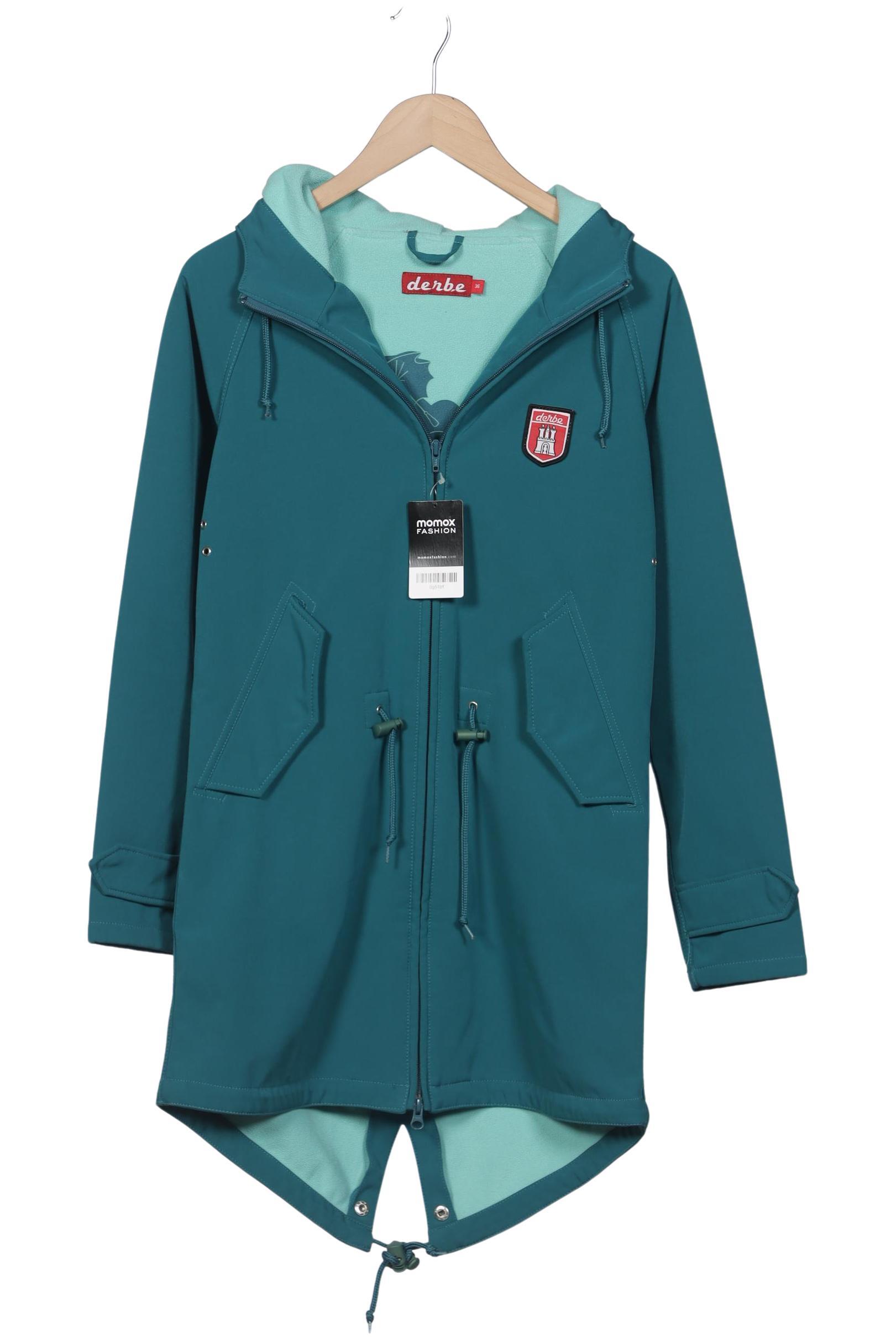 

Derbe Damen Mantel, türkis, Gr. 36