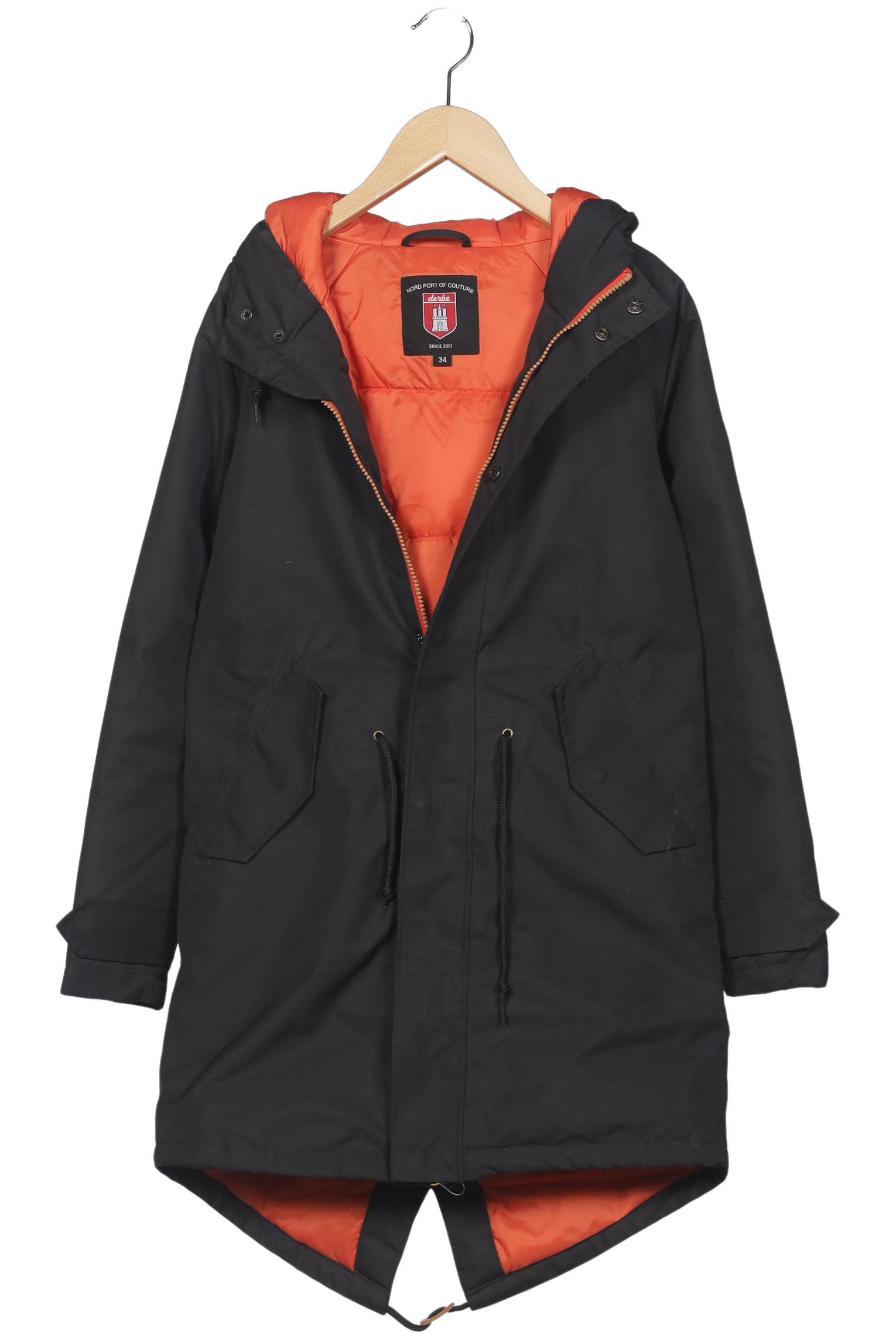 

Derbe Damen Mantel, schwarz, Gr. 34