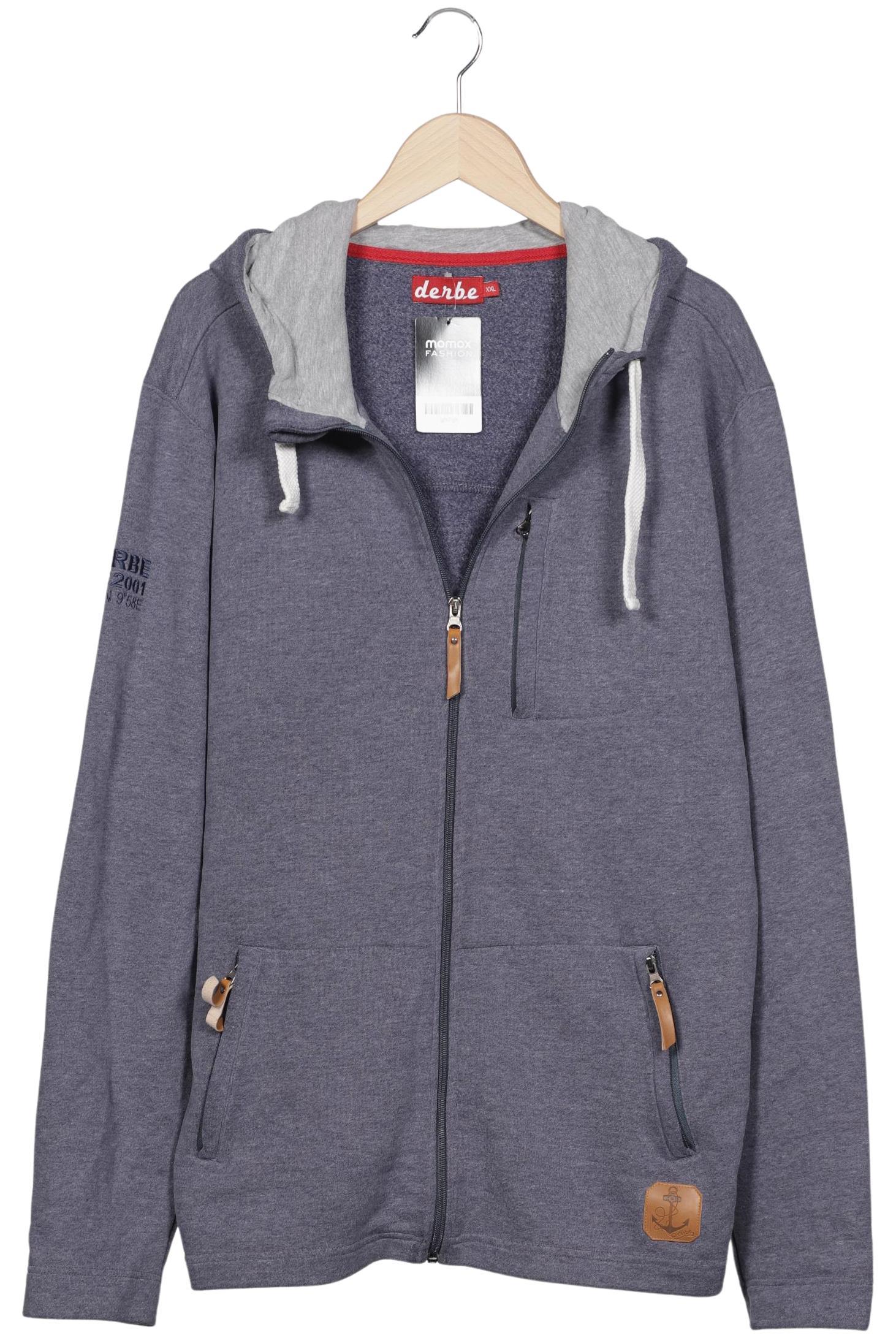 

Derbe Herren Kapuzenpullover, grau, Gr. 56