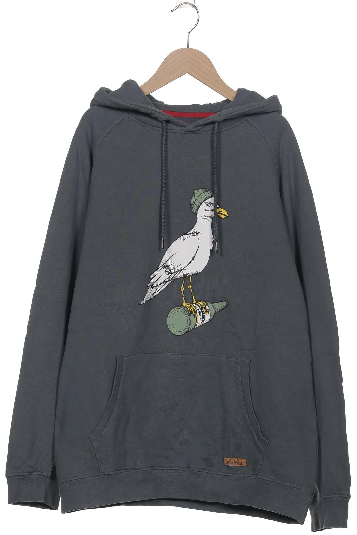 

Derbe Herren Kapuzenpullover, grau, Gr. 56