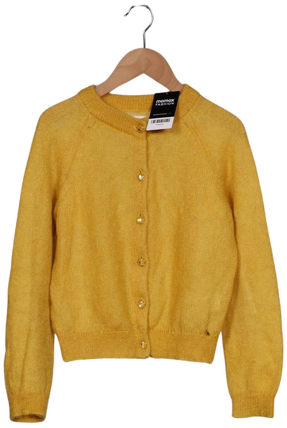 

des petits hauts Damen Strickjacke, gelb, Gr. 36