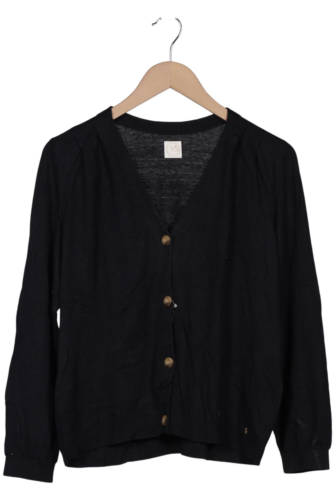 

des petits hauts Damen Strickjacke, schwarz, Gr. 40