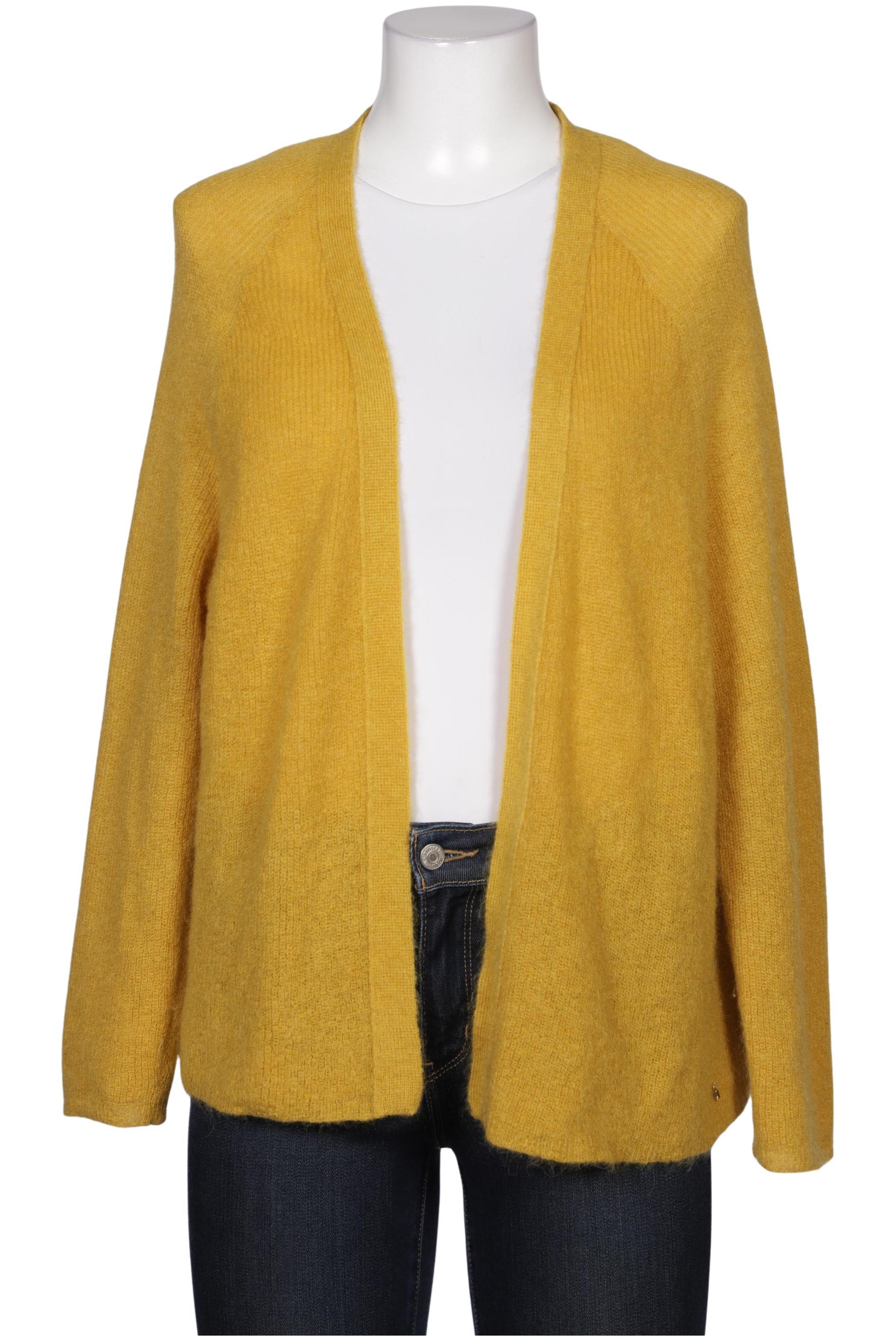 

des petits hauts Damen Strickjacke, gelb, Gr. 40