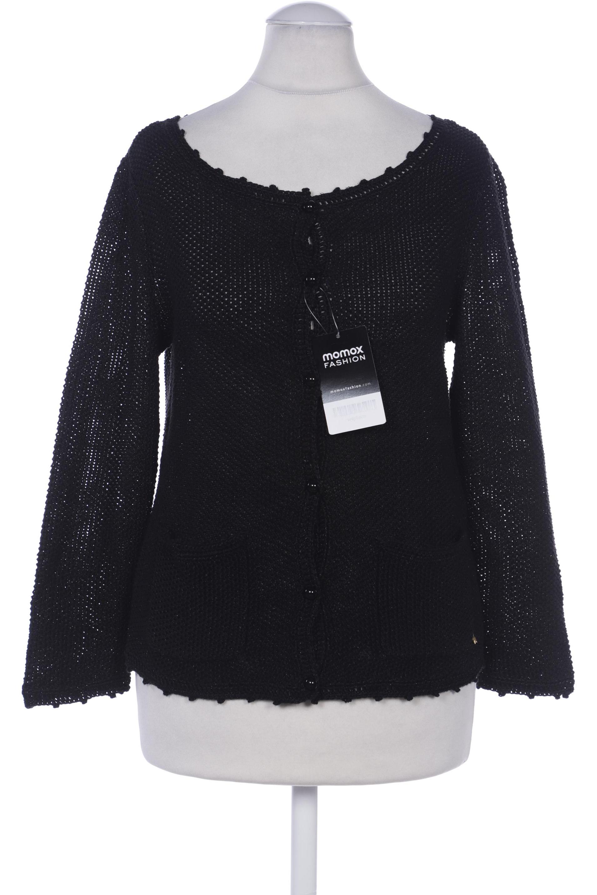 

des petits hauts Damen Strickjacke, schwarz, Gr. 36