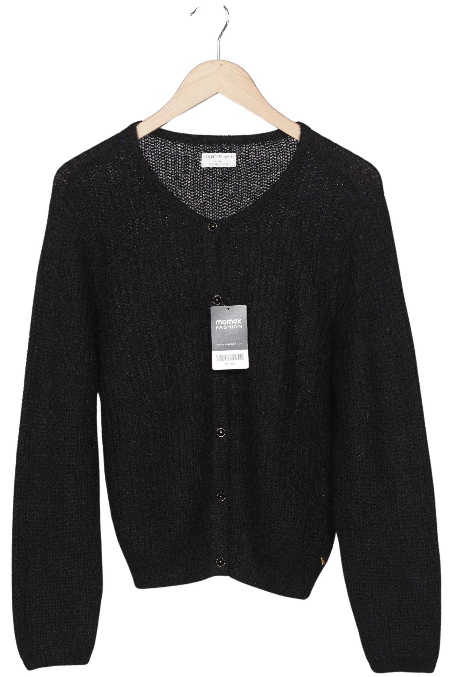 

des petits hauts Damen Strickjacke, schwarz, Gr. 38