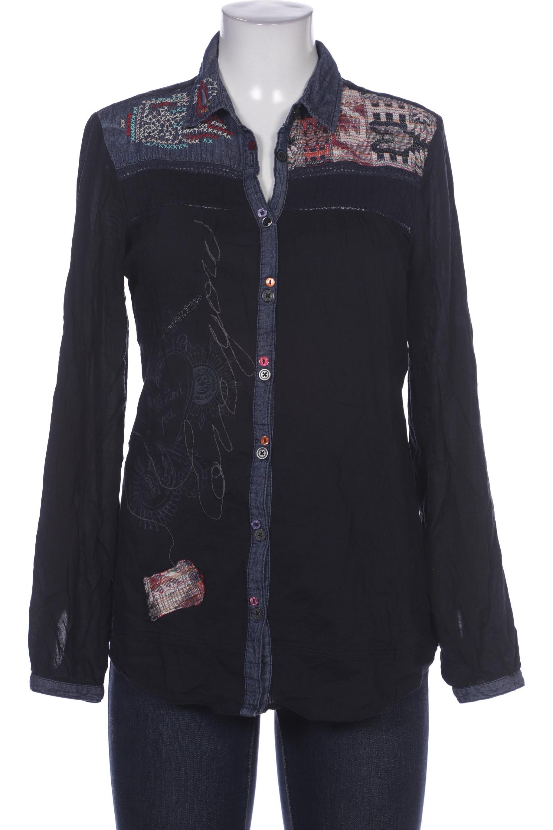 

Desigual Damen Bluse, marineblau, Gr. 38