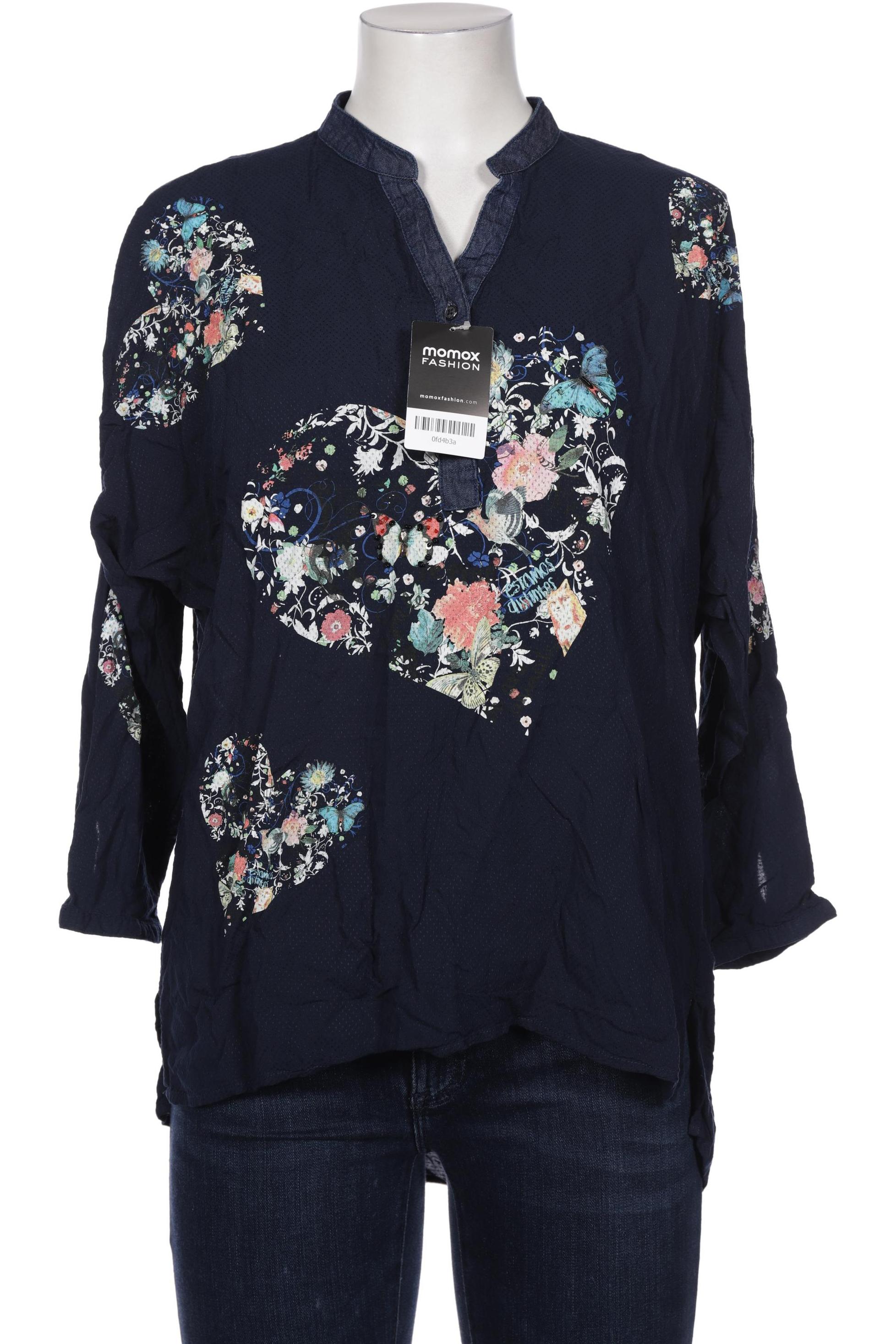 

Desigual Damen Bluse, blau, Gr. 42