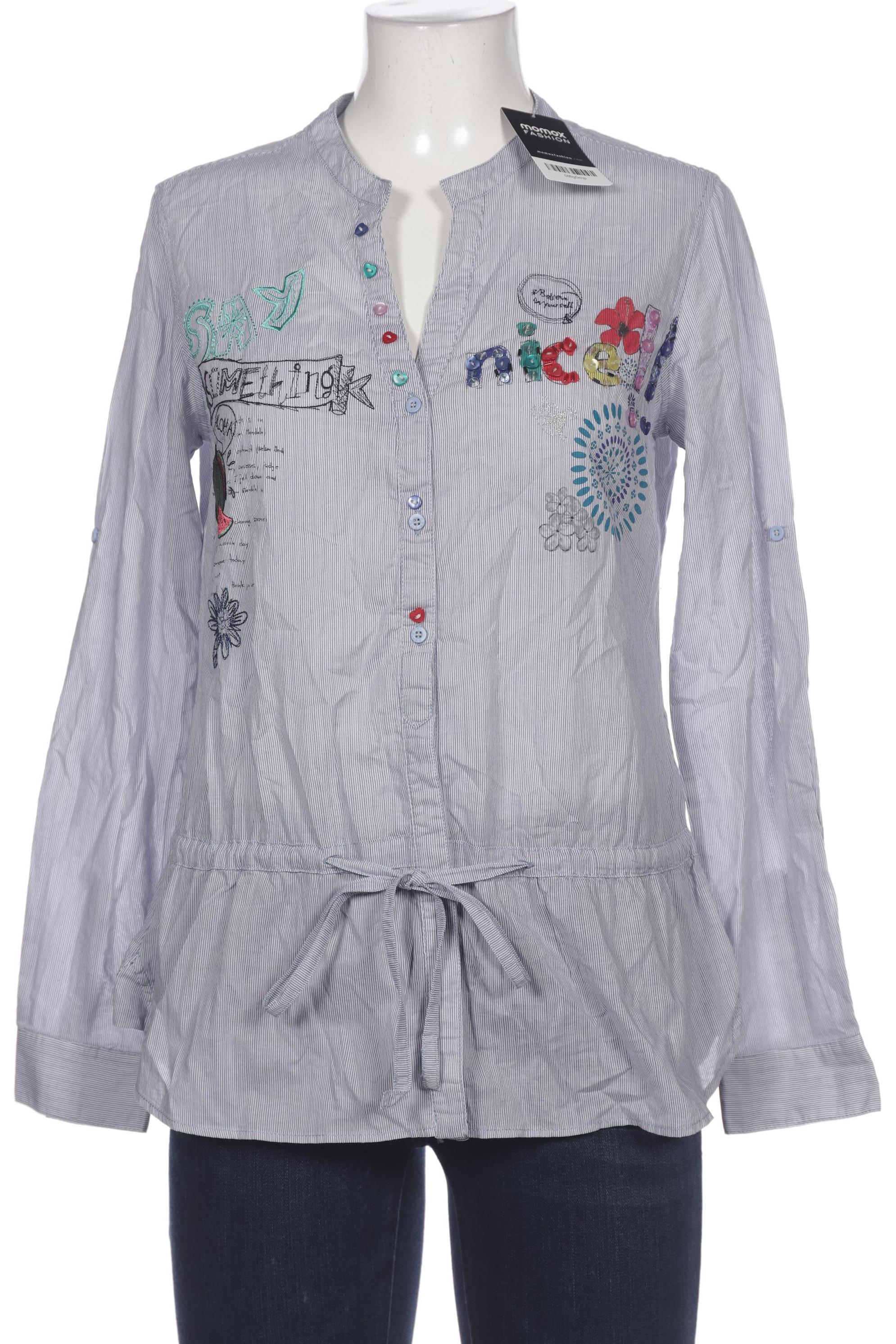 

Desigual Damen Bluse, blau, Gr. 42