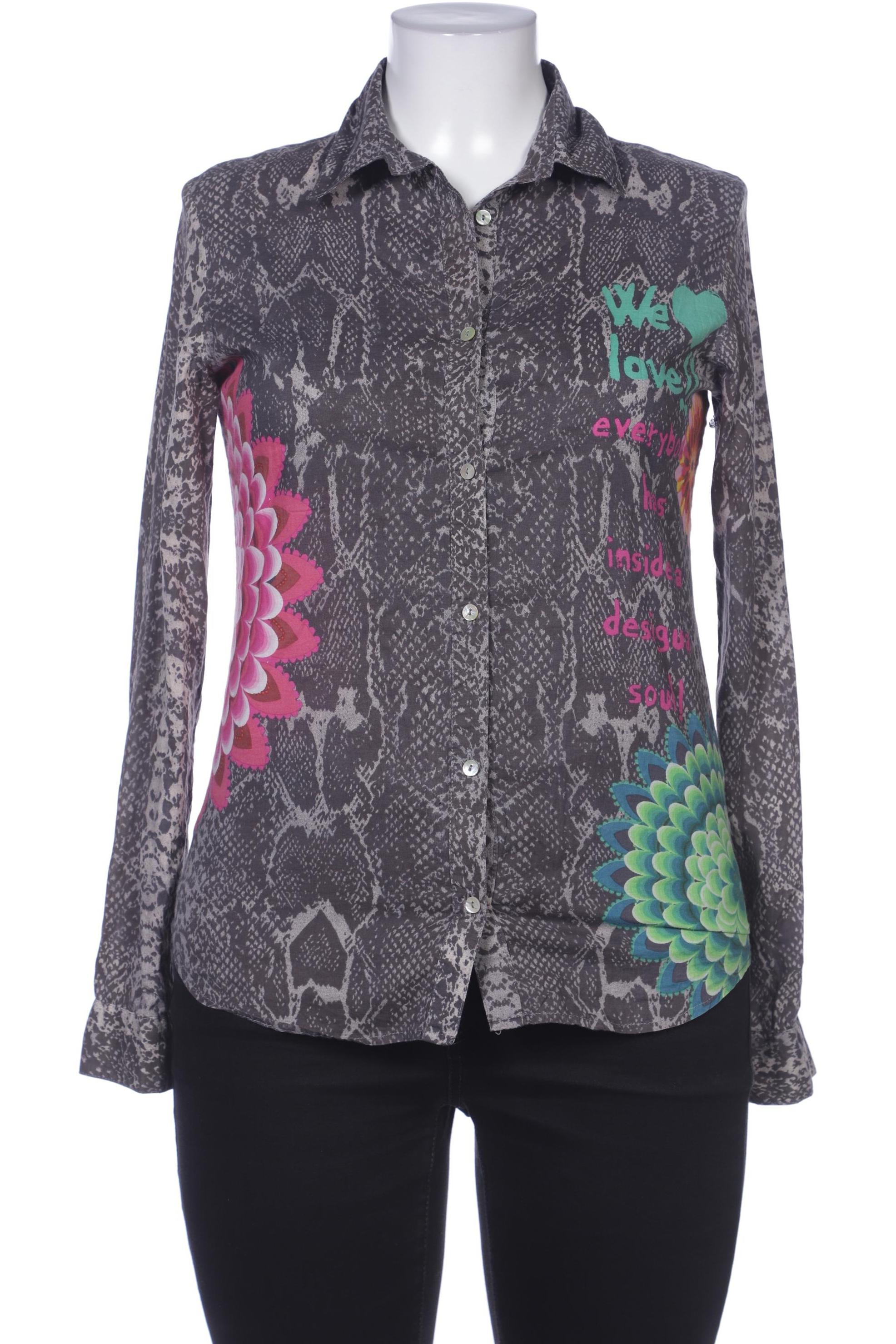 

Desigual Damen Bluse, grau, Gr. 42