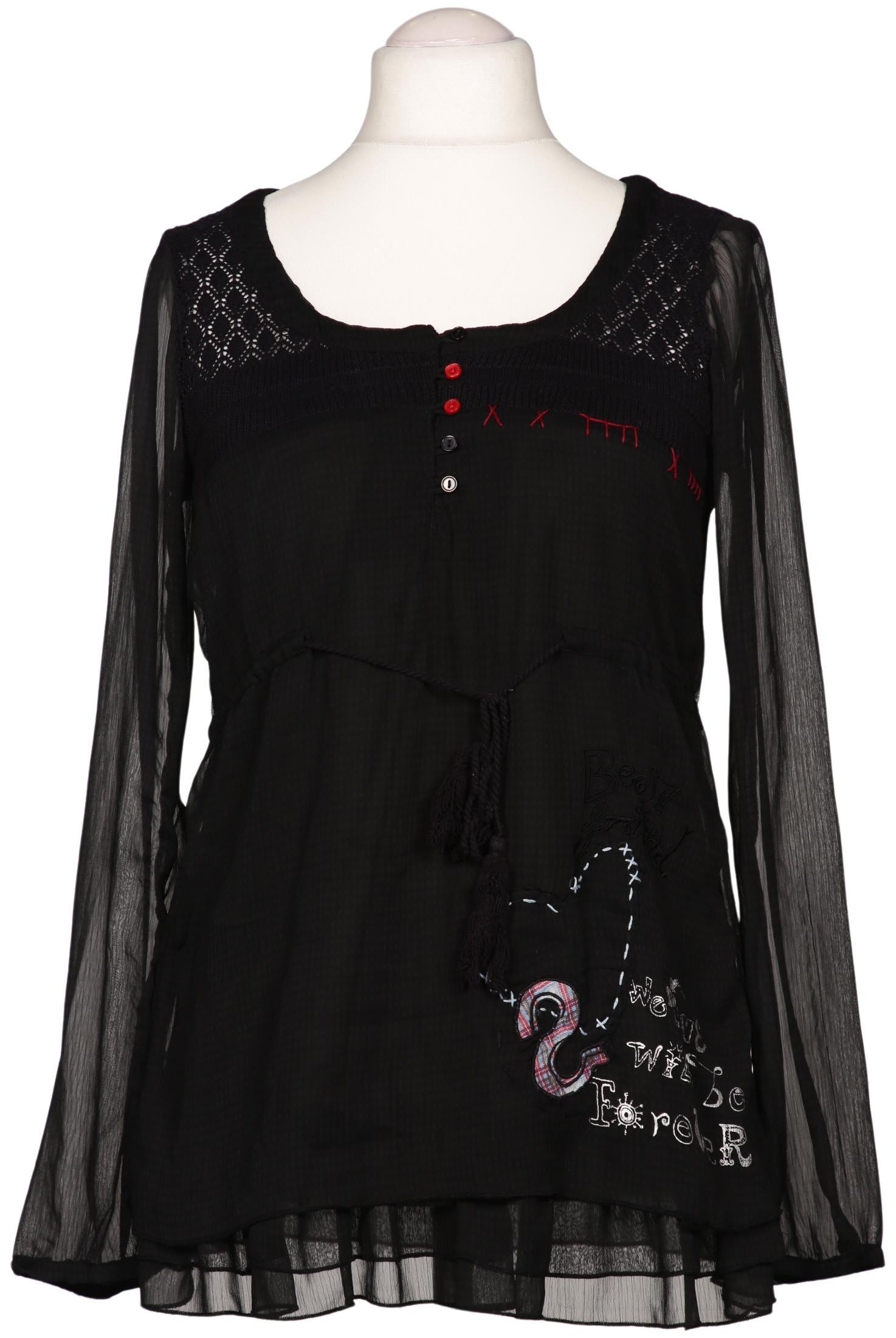 

Desigual Damen Bluse, schwarz, Gr. 44
