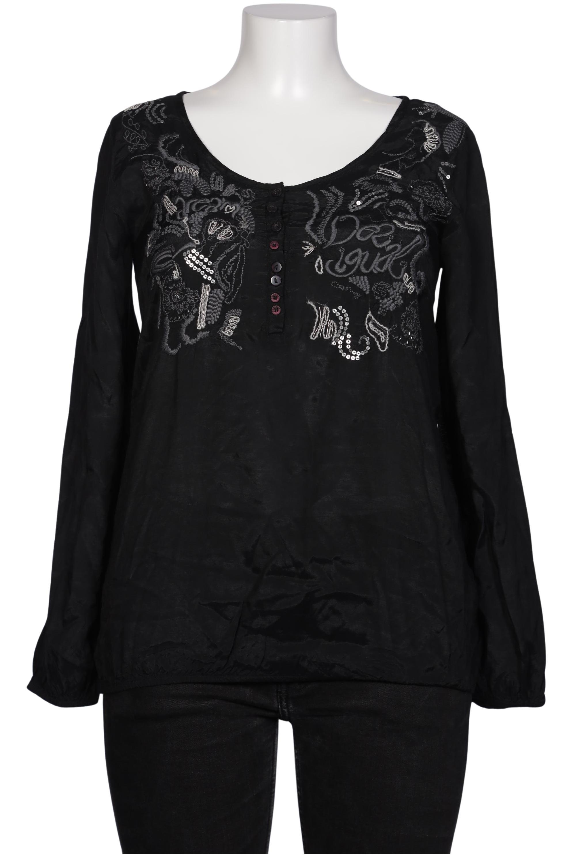 

Desigual Damen Bluse, schwarz, Gr. 42