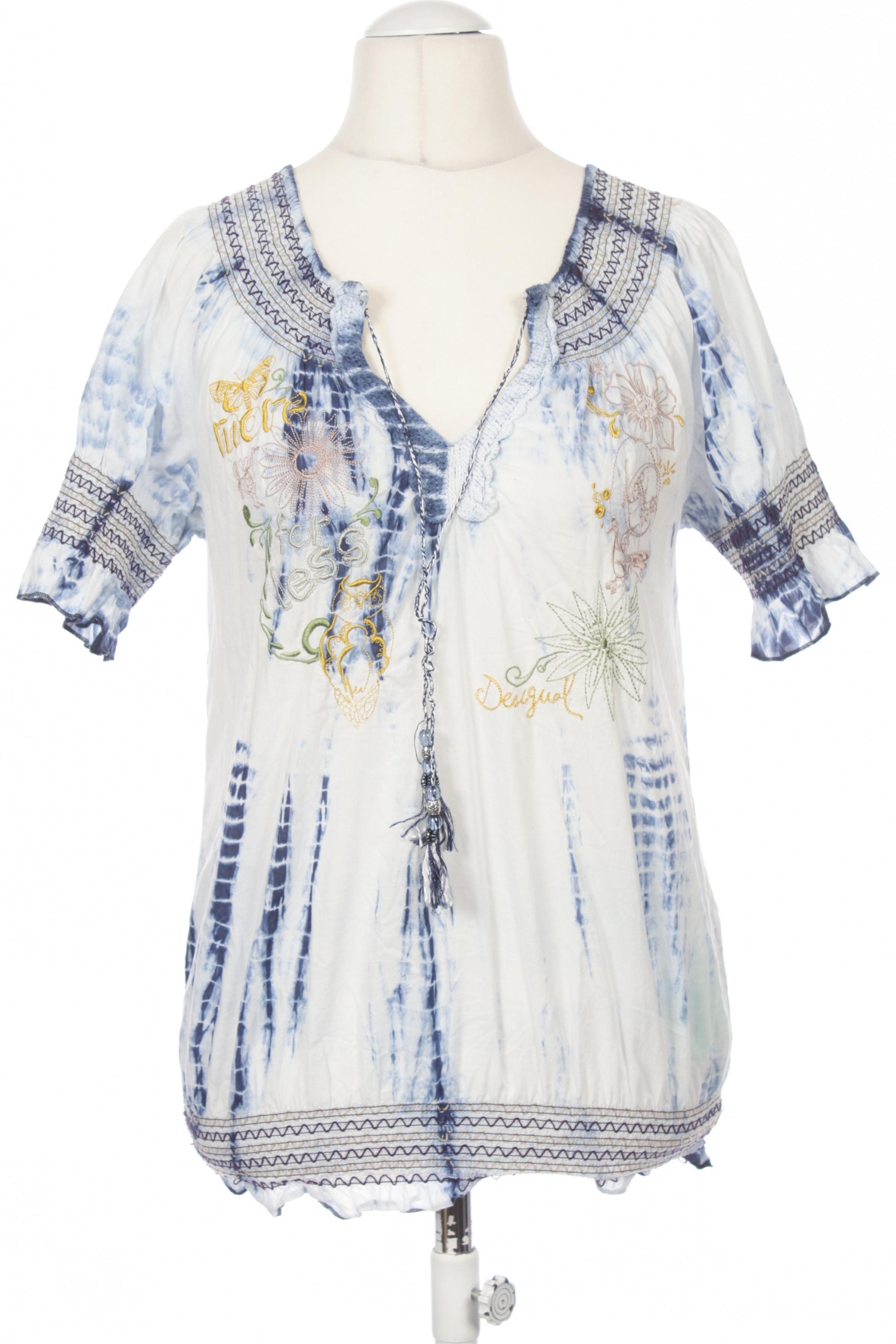 

Desigual Damen Bluse, blau, Gr.