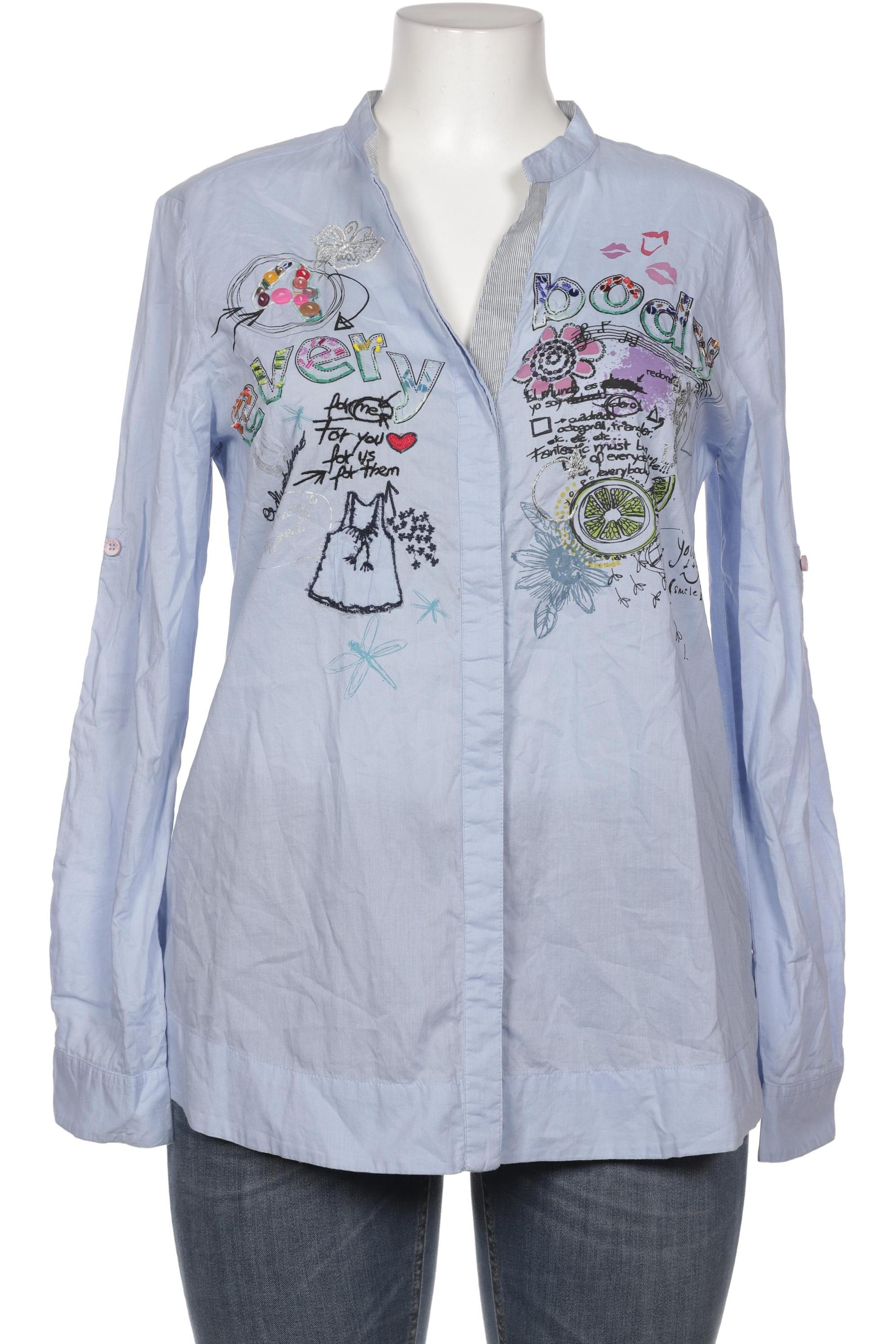 

Desigual Damen Bluse, blau, Gr. 44
