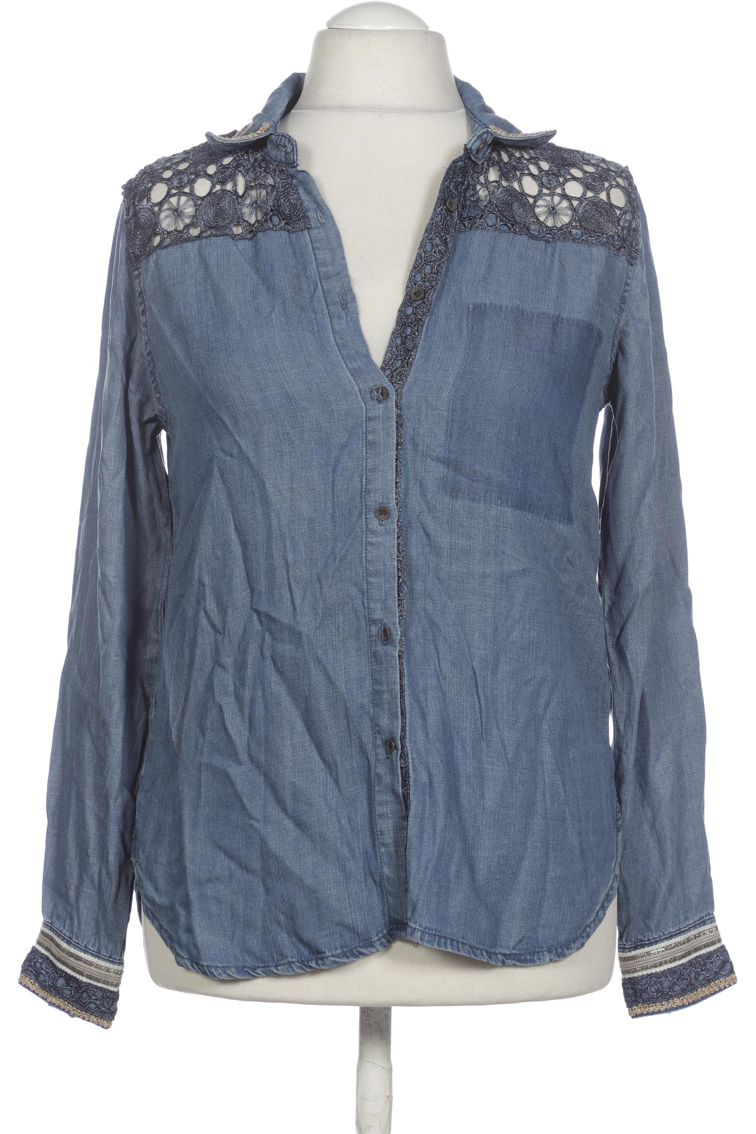 

Desigual Damen Bluse, blau, Gr. 42