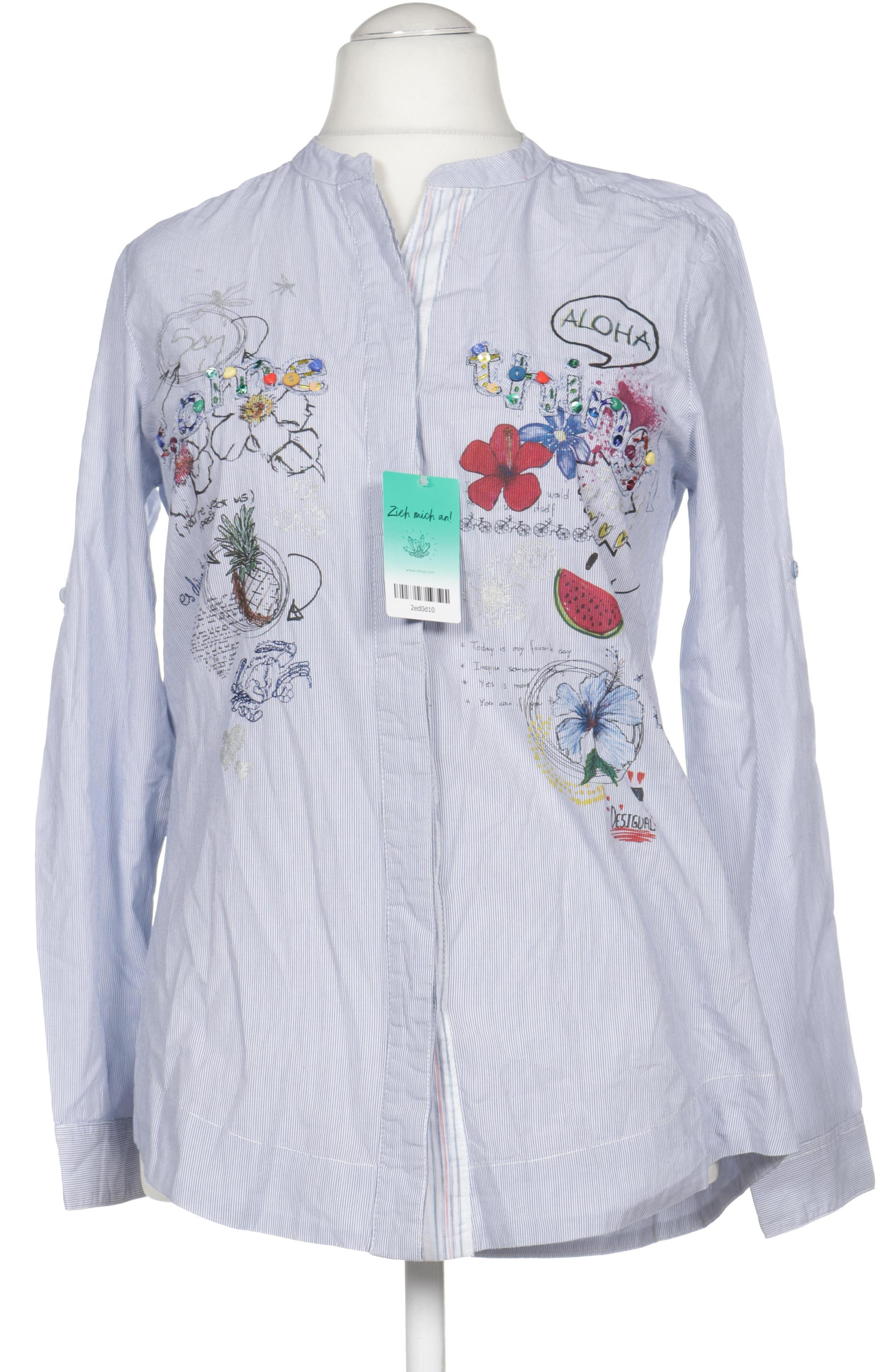 

Desigual Damen Bluse, blau, Gr.