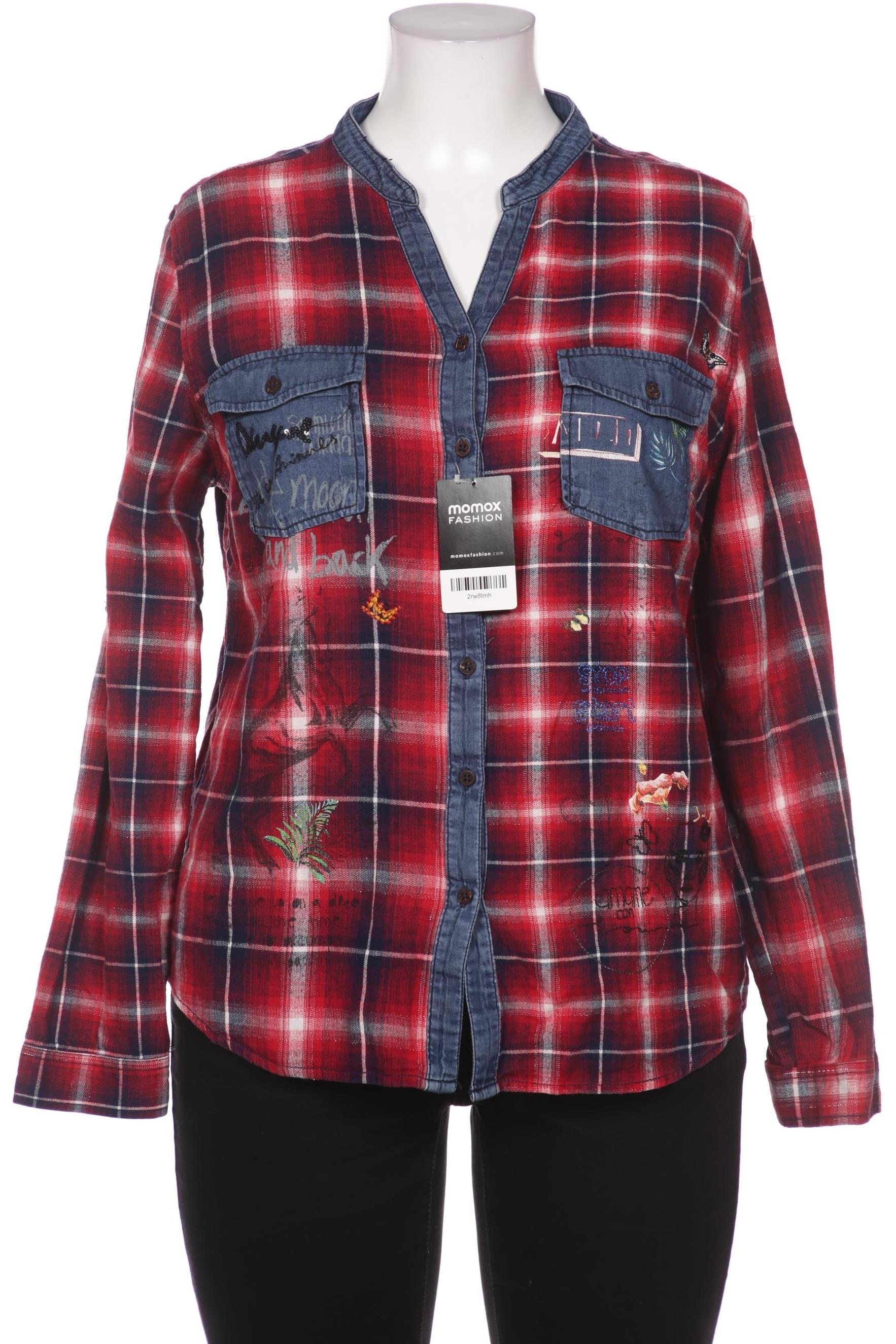 

Desigual Damen Bluse, bordeaux, Gr. 46