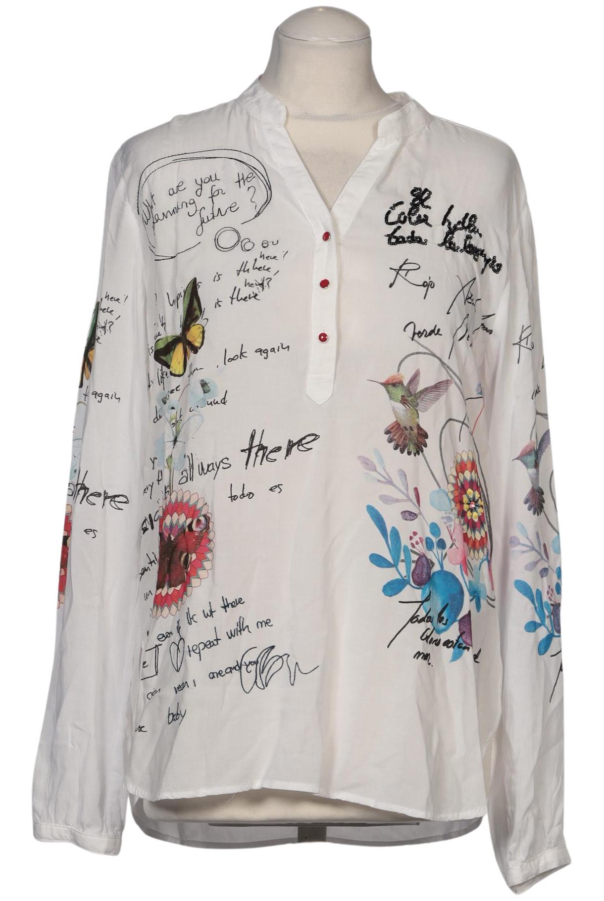 

Desigual Damen Bluse, weiß, Gr. 38