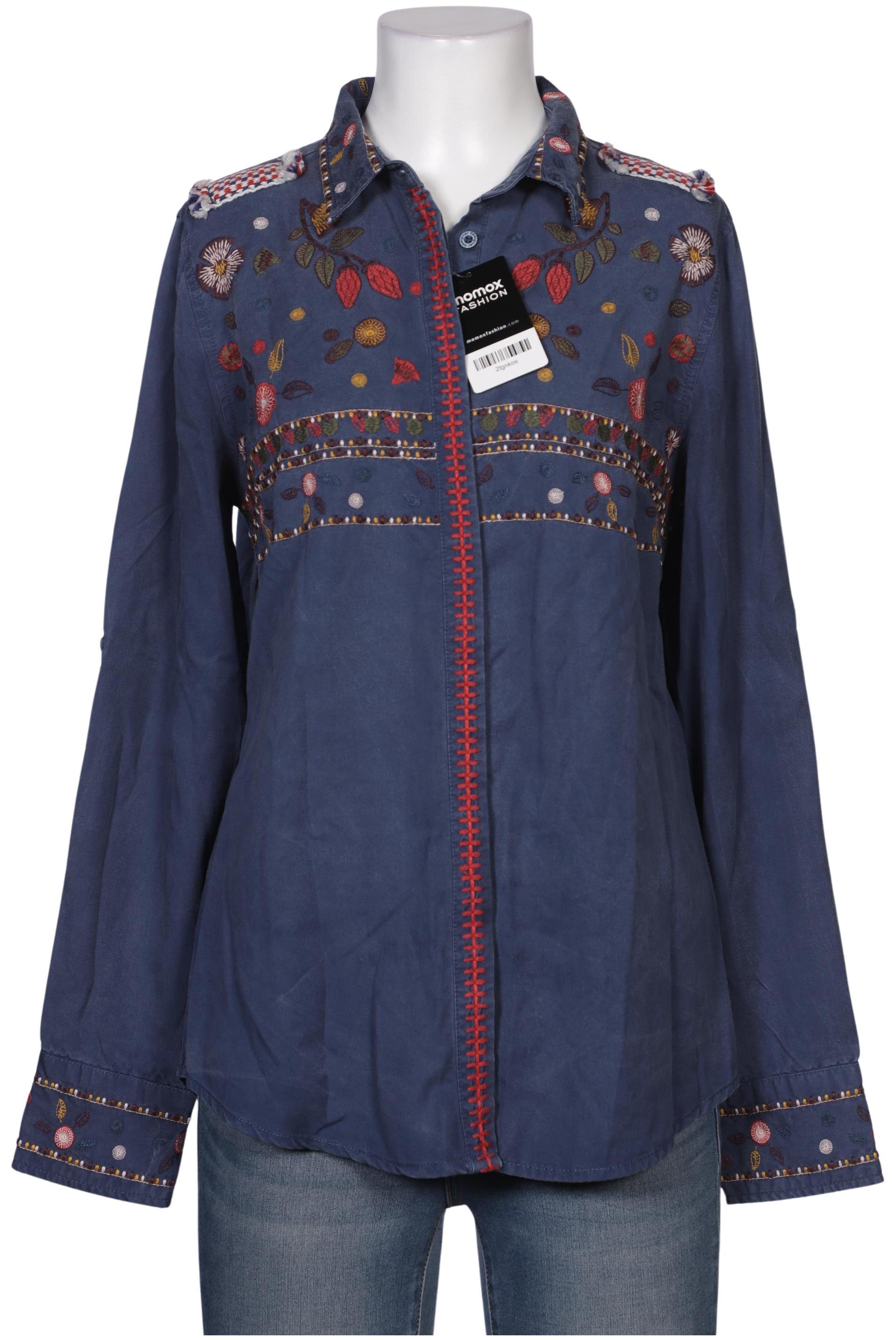 

Desigual Damen Bluse, blau, Gr. 38