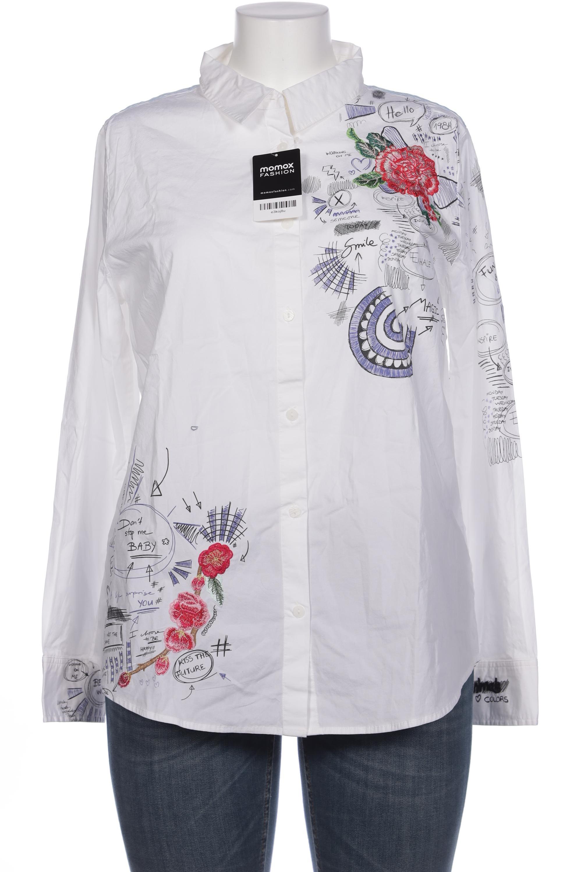 

Desigual Damen Bluse, weiß, Gr. 46
