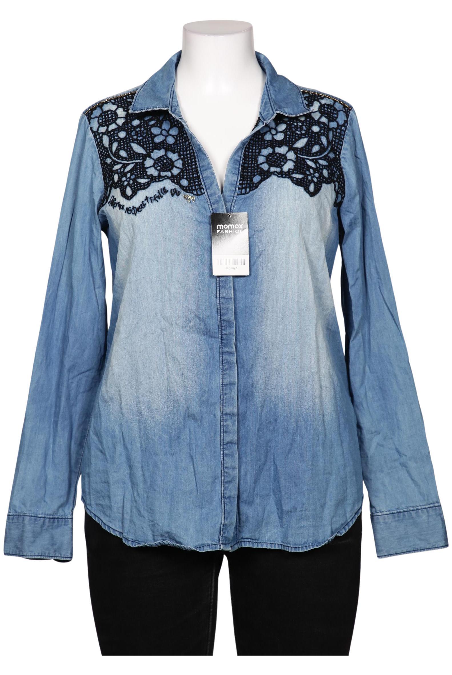 

Desigual Damen Bluse, blau, Gr. 44