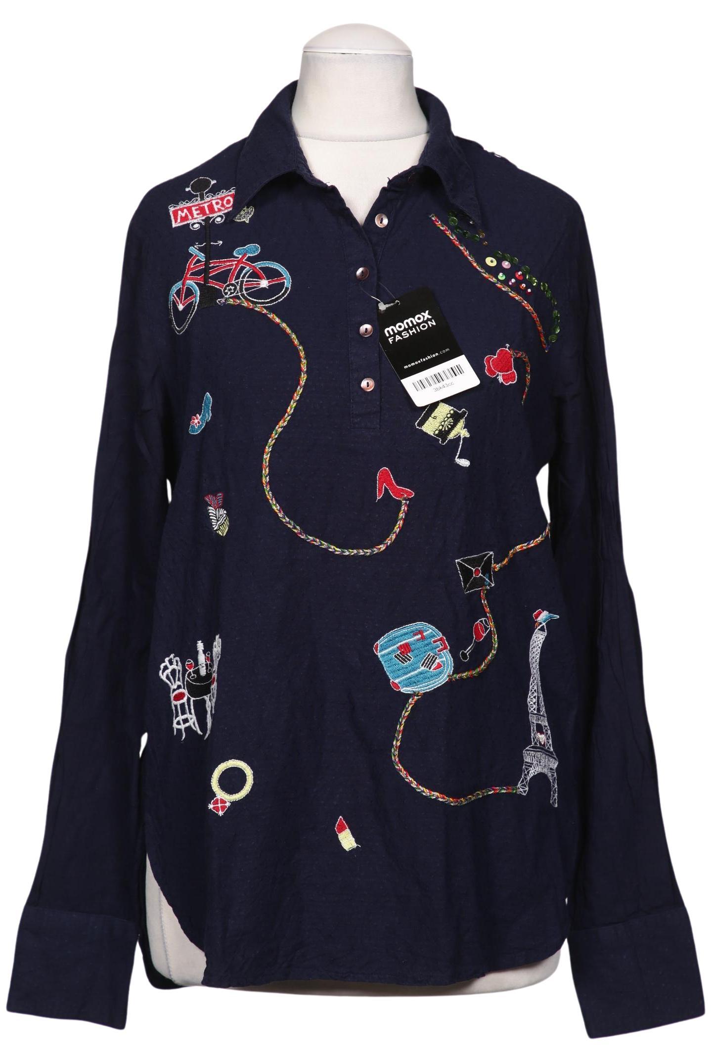 

Desigual Damen Bluse, marineblau, Gr. 36