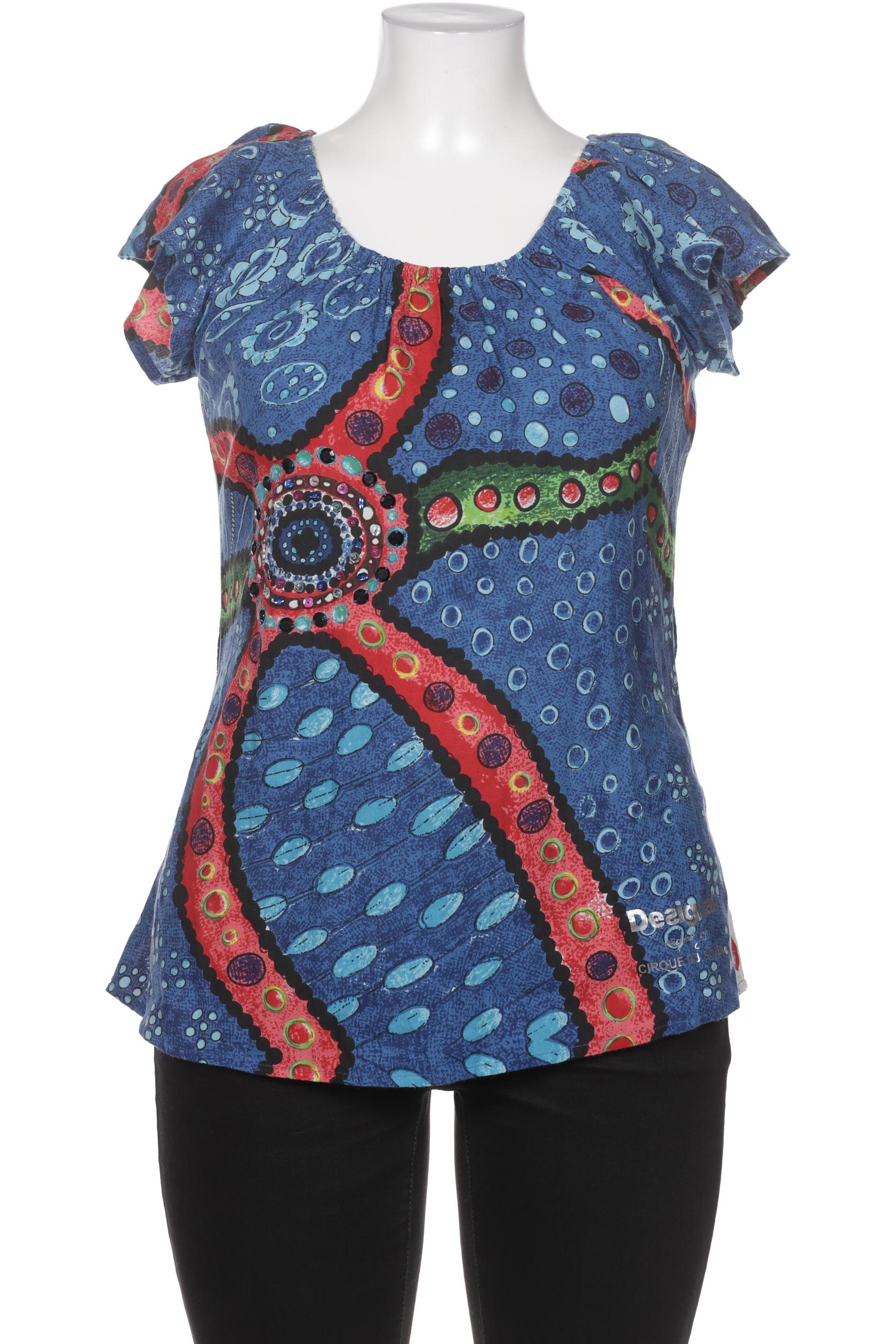 

Desigual Damen Bluse, blau, Gr. 42