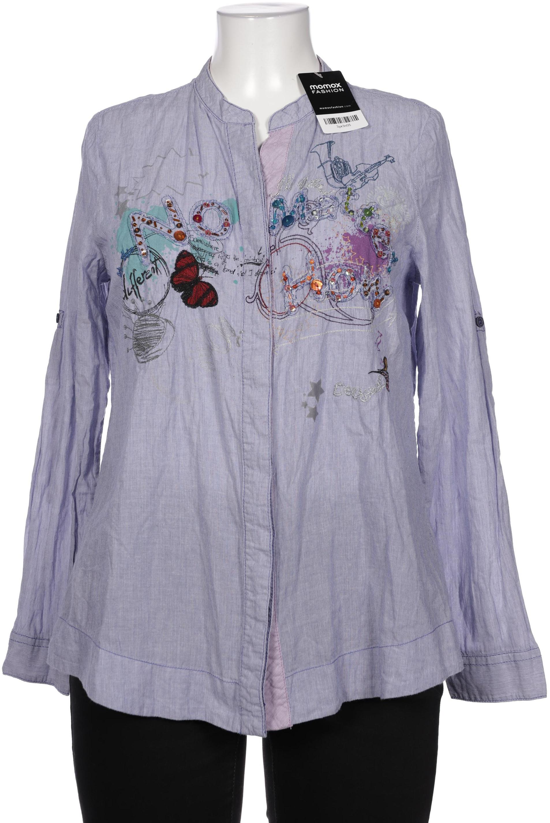 

Desigual Damen Bluse, blau, Gr. 44